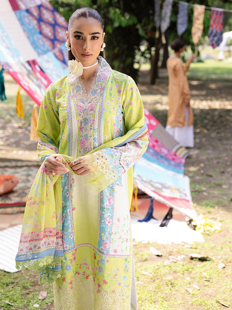 Rajbari | Schiffli Printkari Exclusive | Schiffli Printkari - 09 -  Rajbari Ladies Clothes - Original Designer Dress - House of Maryam