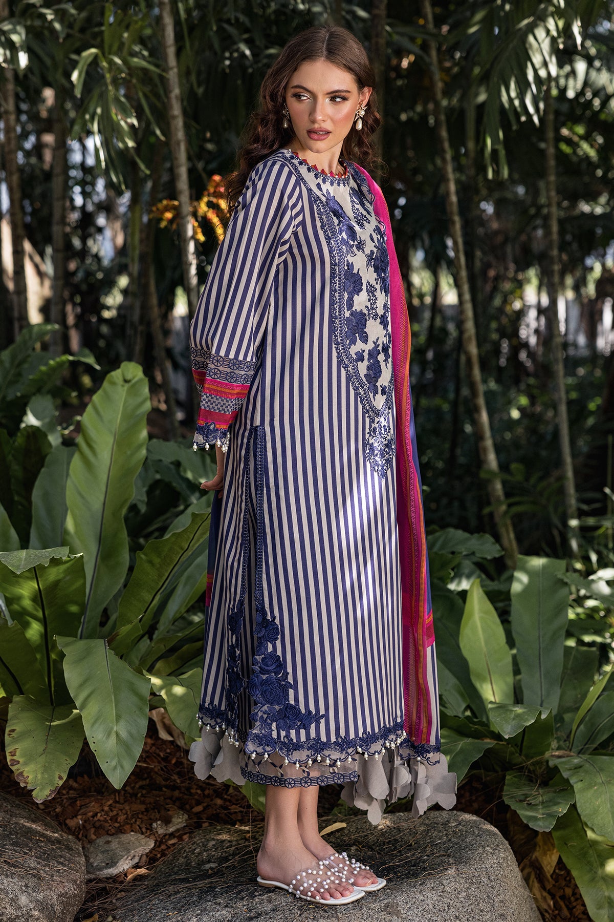 Charizma | Naranji Lawn | CN5-06 -  Charizma Ladies Clothes - Original Designer Dress - House of Maryam