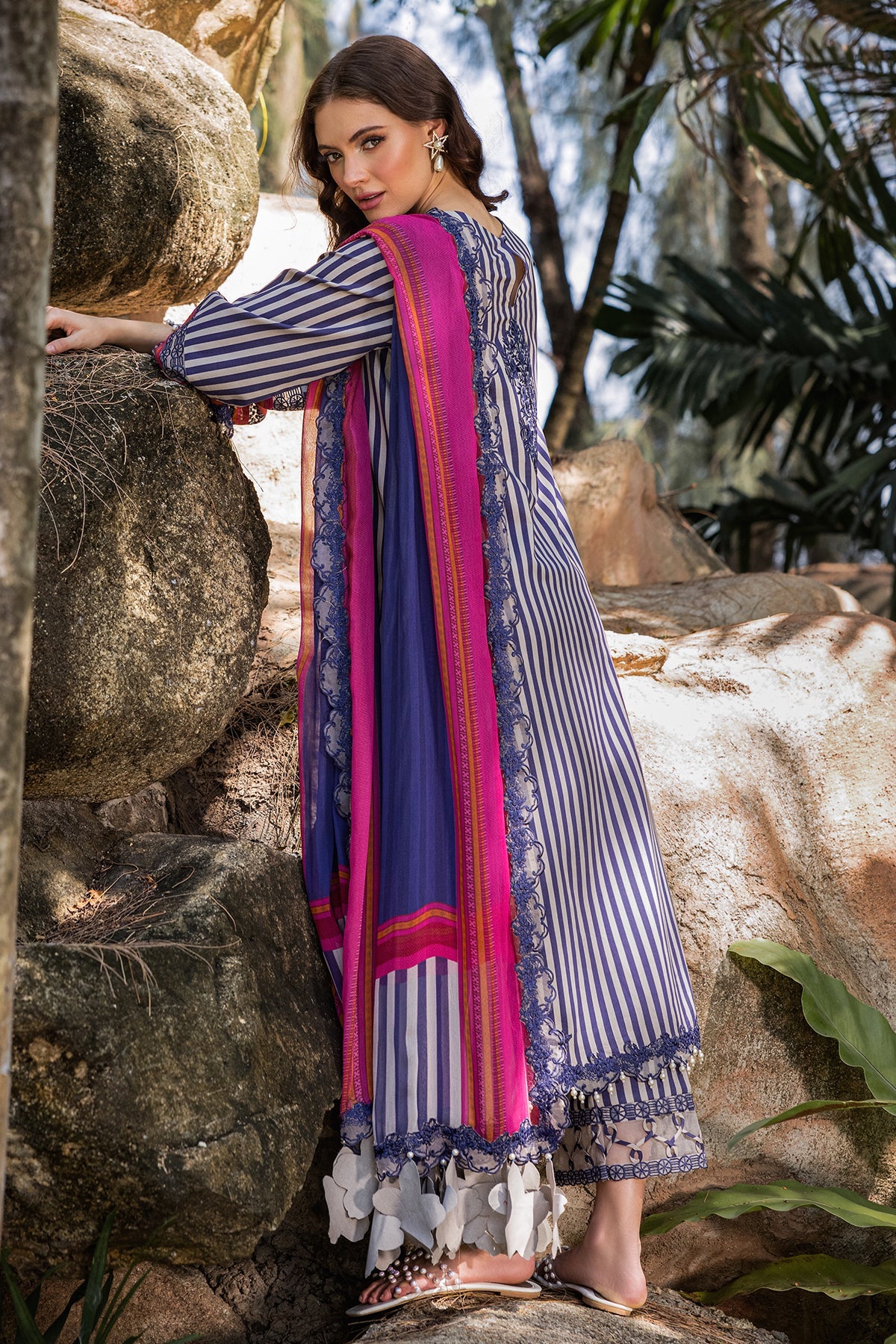Charizma | Naranji Lawn | CN5-06 -  Charizma Ladies Clothes - Original Designer Dress - House of Maryam