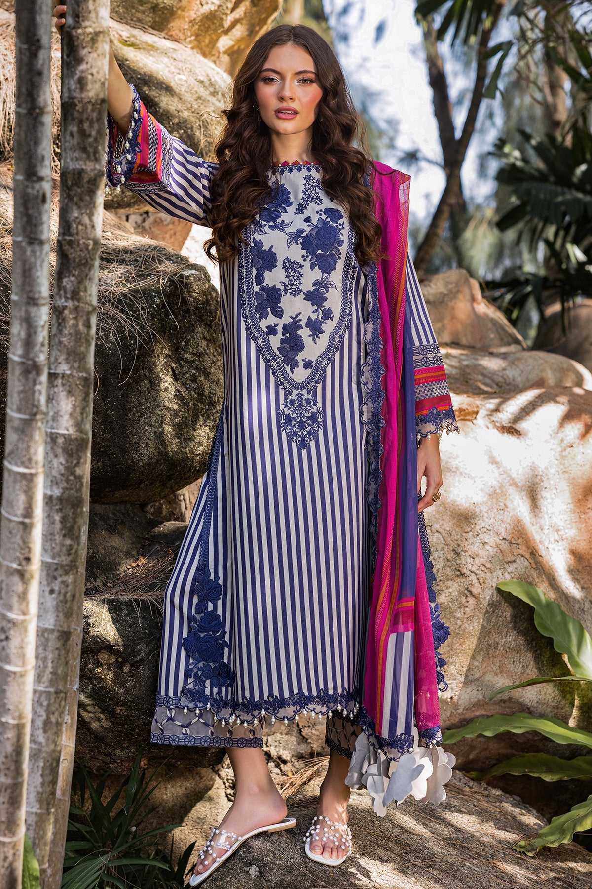 Charizma | Naranji Lawn | CN5-06 -  Charizma Ladies Clothes - Original Designer Dress - House of Maryam