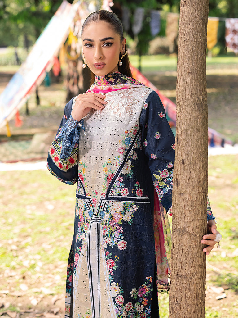 Rajbari | Schiffli Printkari Exclusive | Schiffli Printkari - 12 -  Rajbari Ladies Clothes - Original Designer Dress - House of Maryam