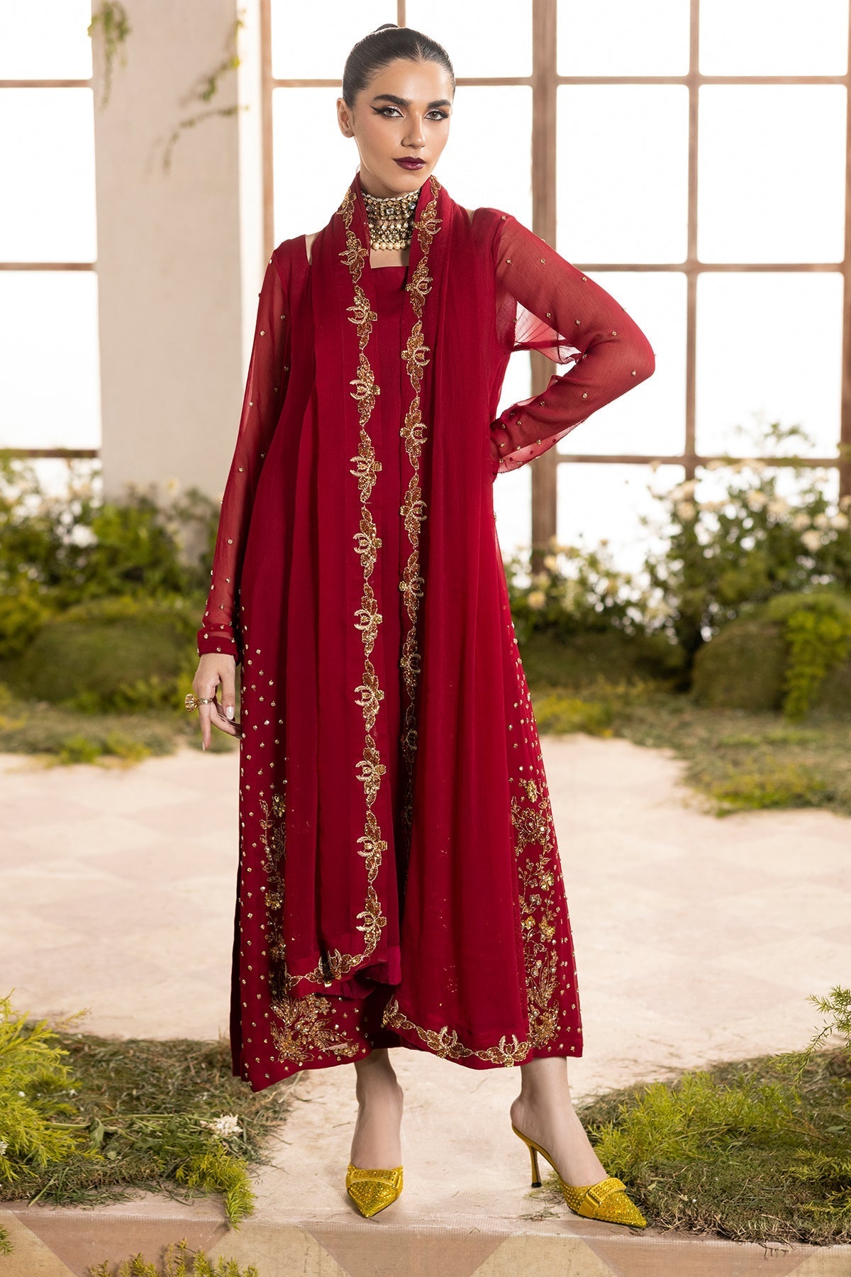 Charizma | Fumee Luxury Chiffon | CMA-5-047A -  Charizma Ladies Clothes - Original Designer Dress - House of Maryam