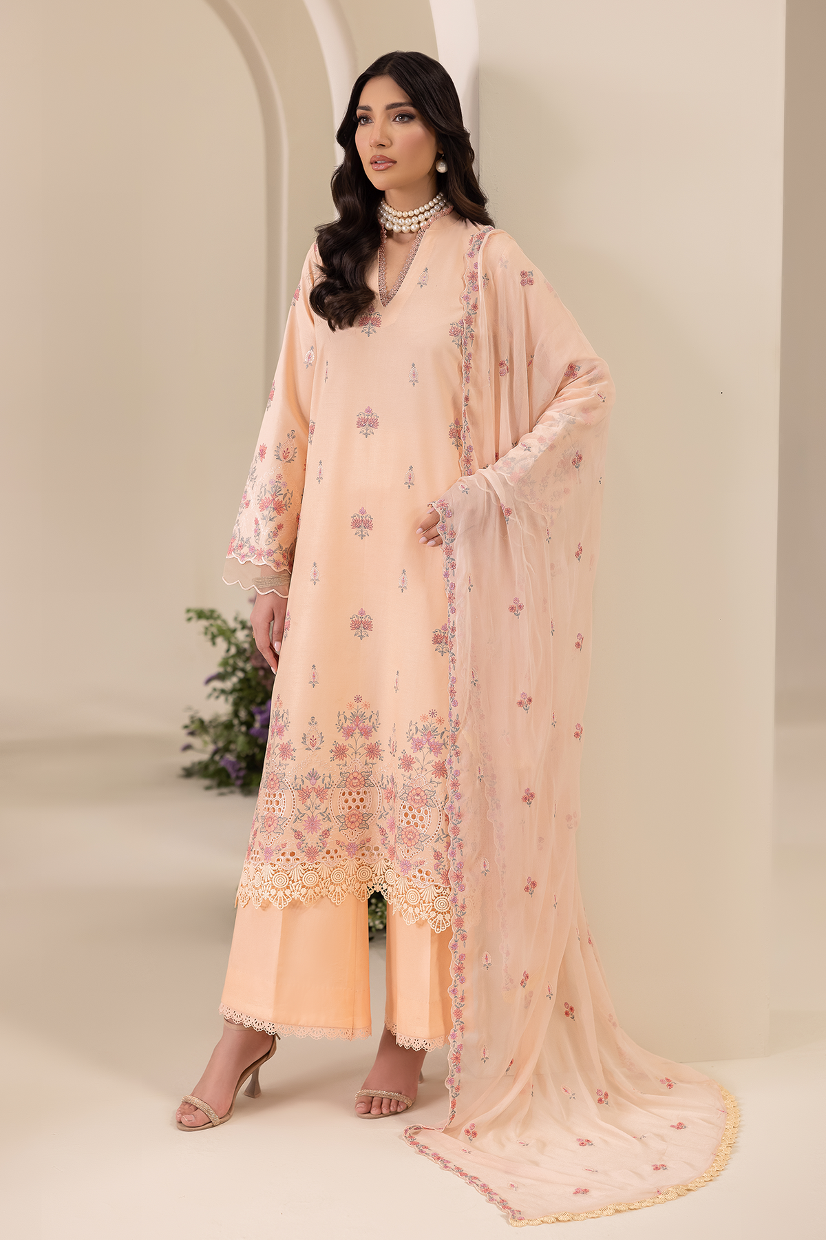 Rajbari | Premium Edition | Embroidered Chiffon Dopatta 04-4