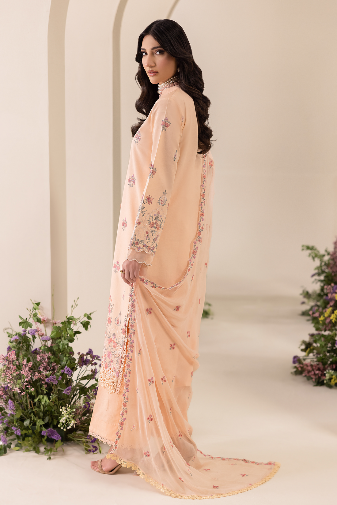 Rajbari | Premium Edition | Embroidered Chiffon Dopatta 04