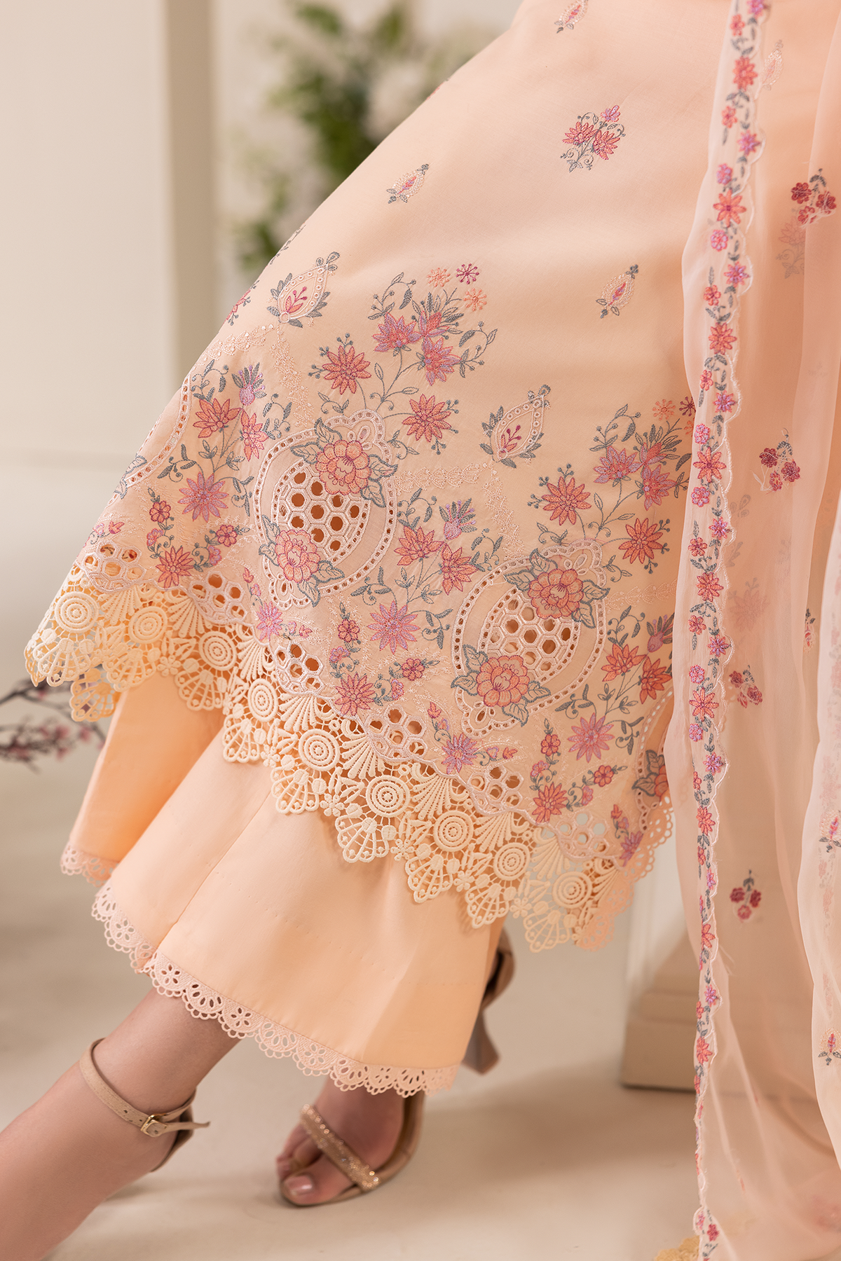 Rajbari | Premium Edition | Embroidered Chiffon Dopatta 04-5