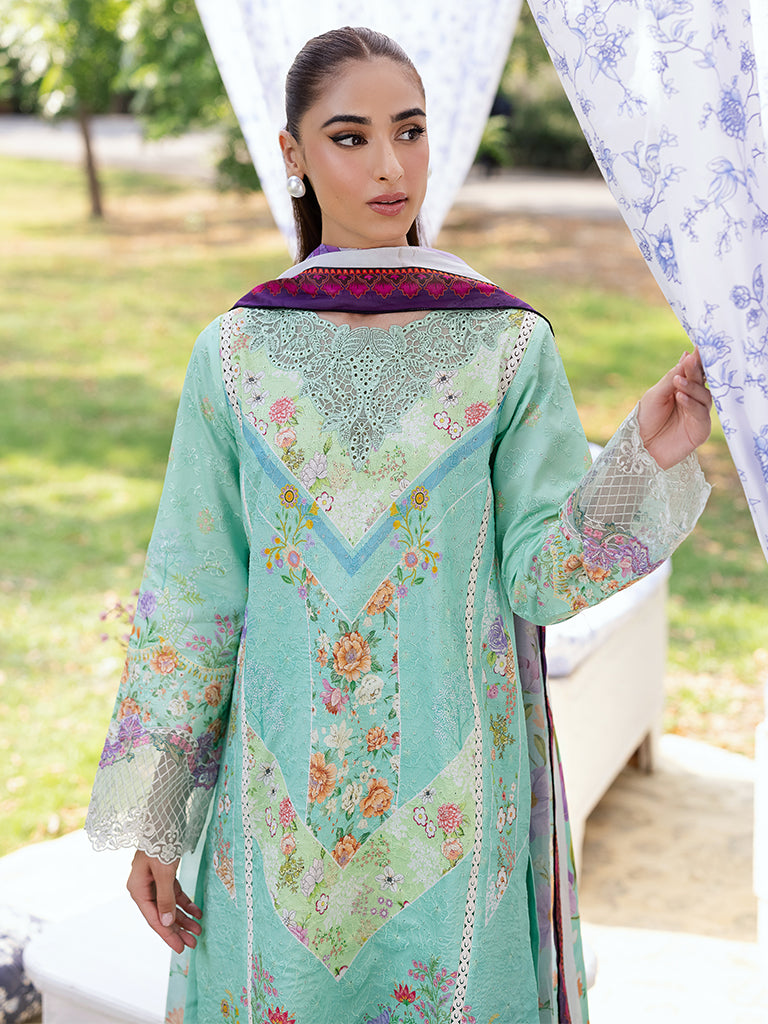 Rajbari | Schiffli Printkari Exclusive | Schiffli Printkari - 05 -  Rajbari Ladies Clothes - Original Designer Dress - House of Maryam