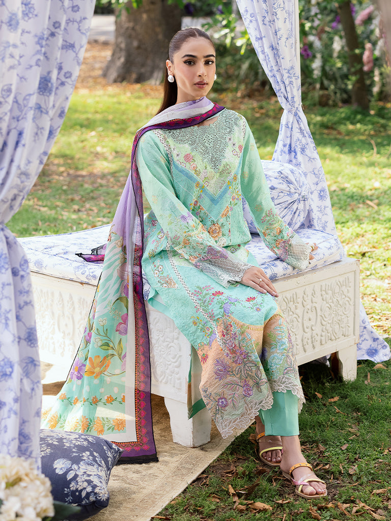 Rajbari | Schiffli Printkari Exclusive | Schiffli Printkari - 05 -  Rajbari Ladies Clothes - Original Designer Dress - House of Maryam