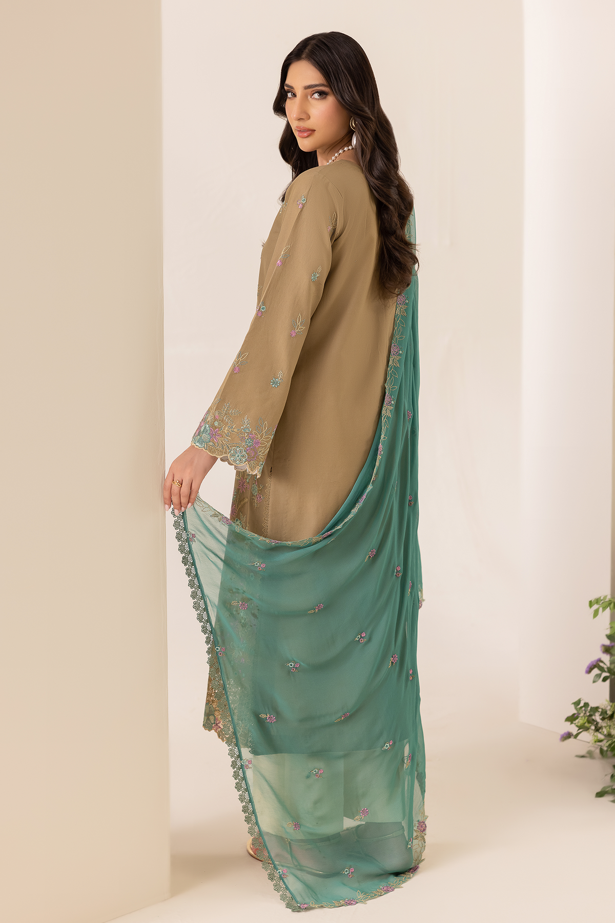 Rajbari | Premium Edition |Embroidered Chiffon Dopatta 03-2
