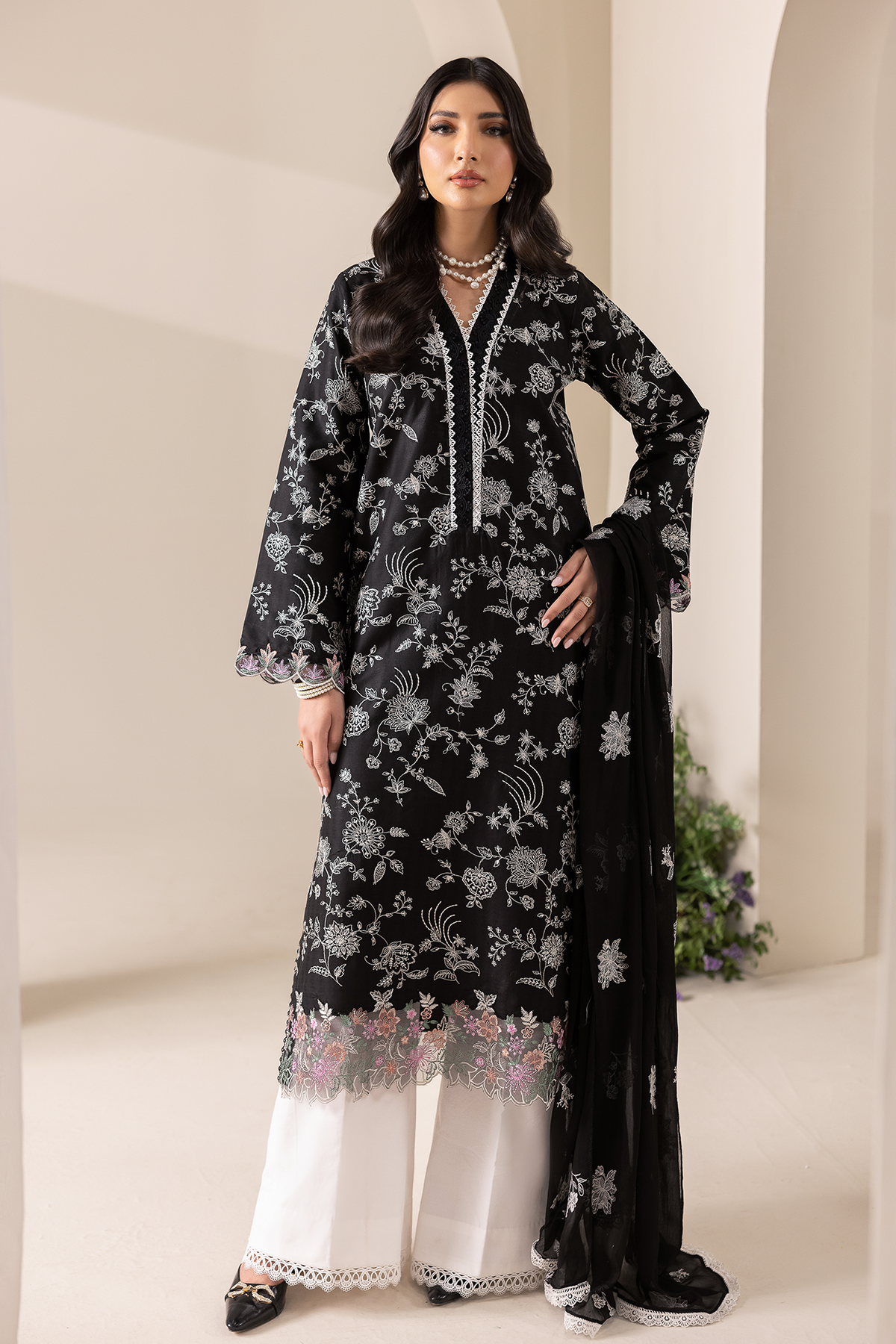 Rajbari | Premium Edition | Embroidered Chiffon Dopatta 10-7