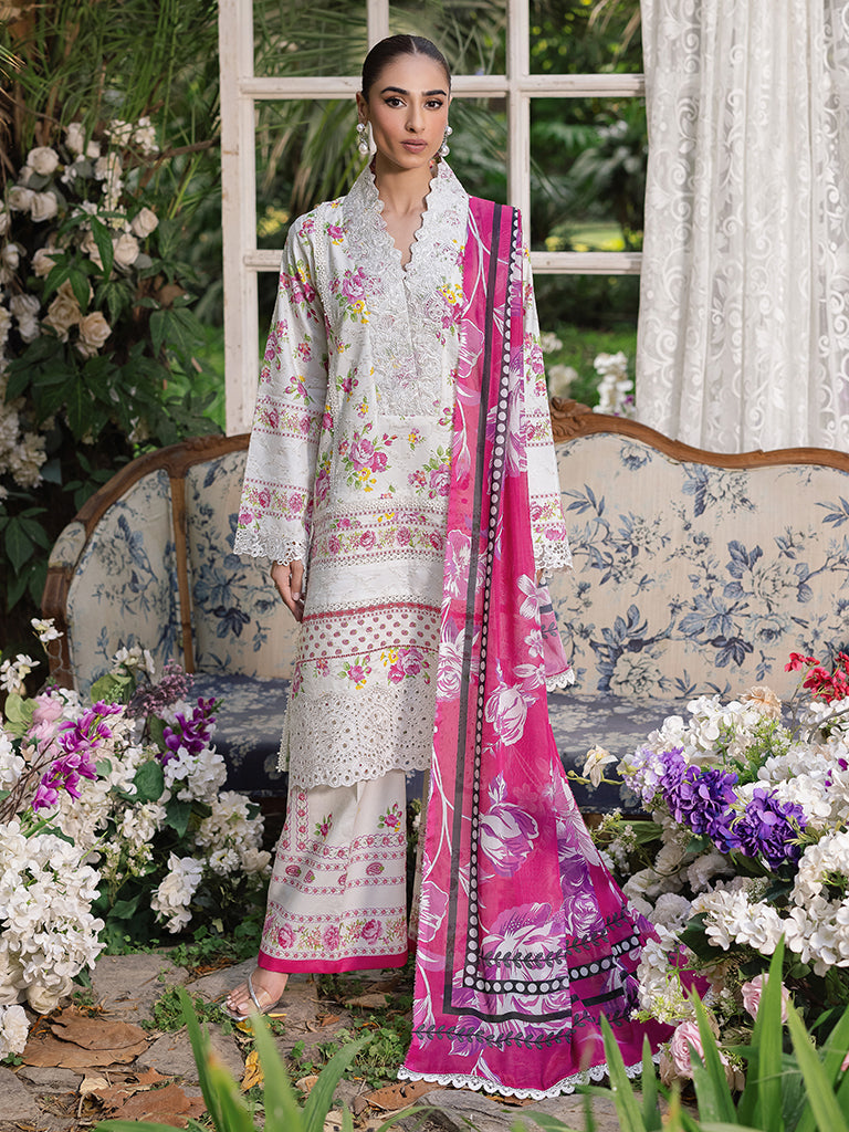 Rajbari | Schiffli Printkari Exclusive | Schiffli Printkari - 02 -  Rajbari Ladies Clothes - Original Designer Dress - House of Maryam