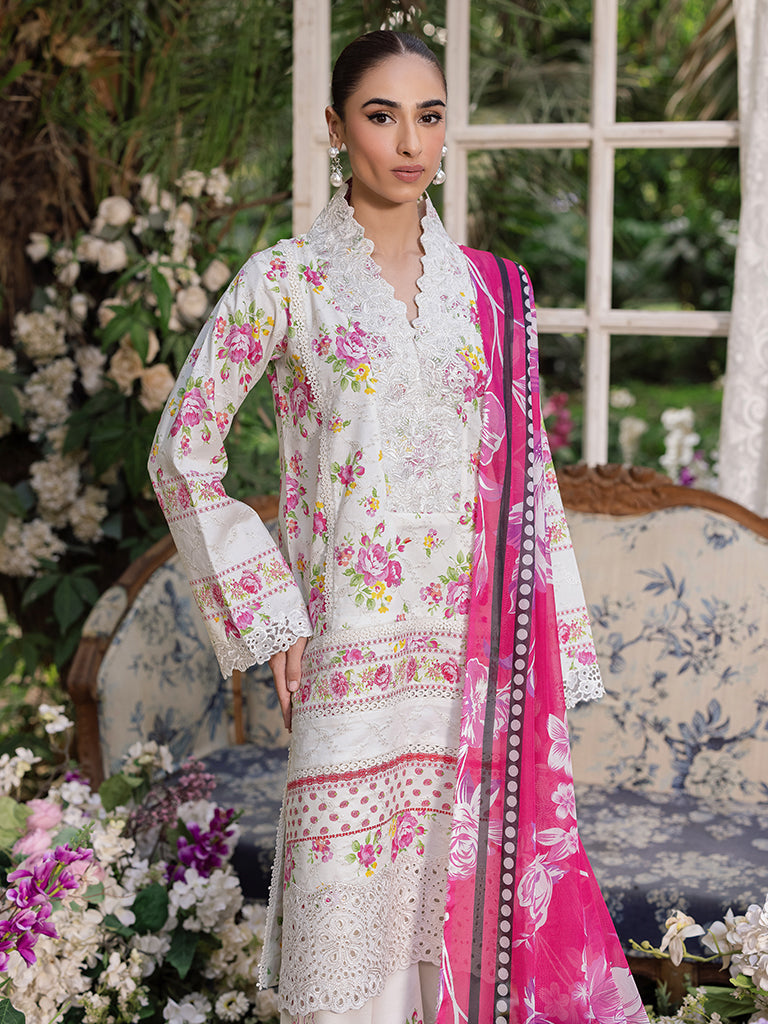 Rajbari | Schiffli Printkari Exclusive | Schiffli Printkari - 02 -  Rajbari Ladies Clothes - Original Designer Dress - House of Maryam