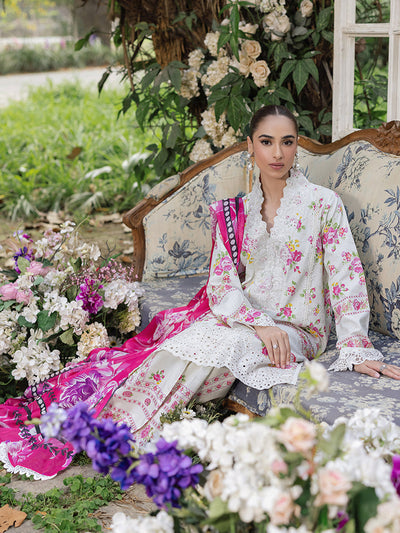 Rajbari | Schiffli Printkari Exclusive | Schiffli Printkari - 02 -  Rajbari Ladies Clothes - Original Designer Dress - House of Maryam