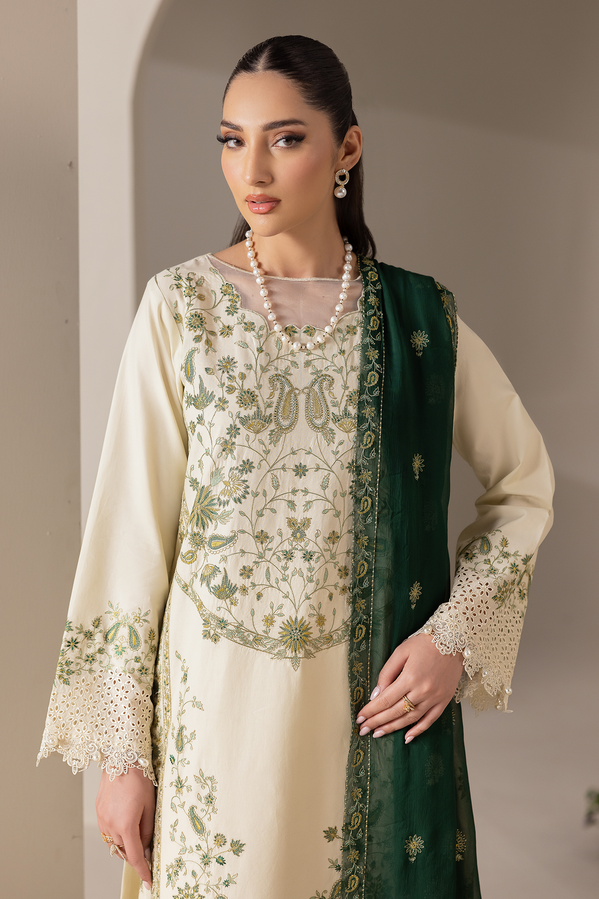 Rajbari | Premium Edition | Embroidered Chiffon Dopatta 05-6