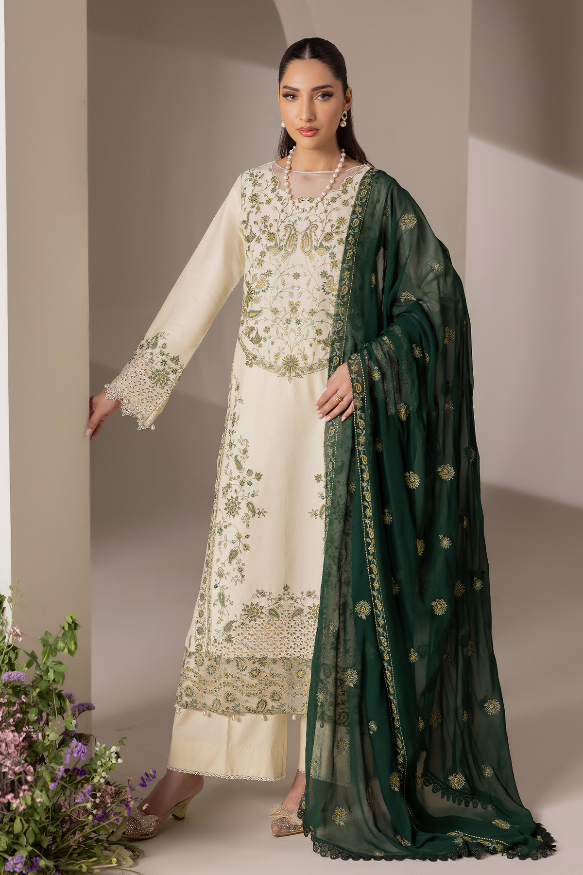 Rajbari | Premium Edition | Embroidered Chiffon Dopatta 05-5