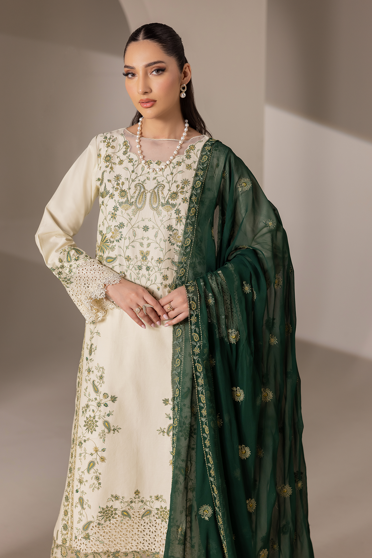 Rajbari | Premium Edition | Embroidered Chiffon Dopatta 05-4