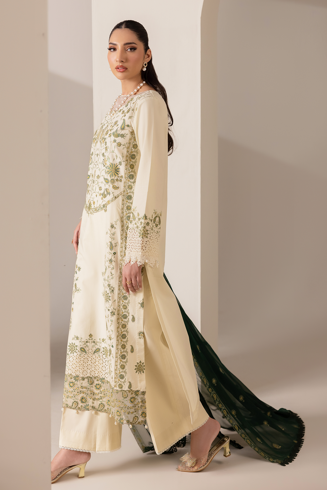 Rajbari | Premium Edition | Embroidered Chiffon Dopatta 05