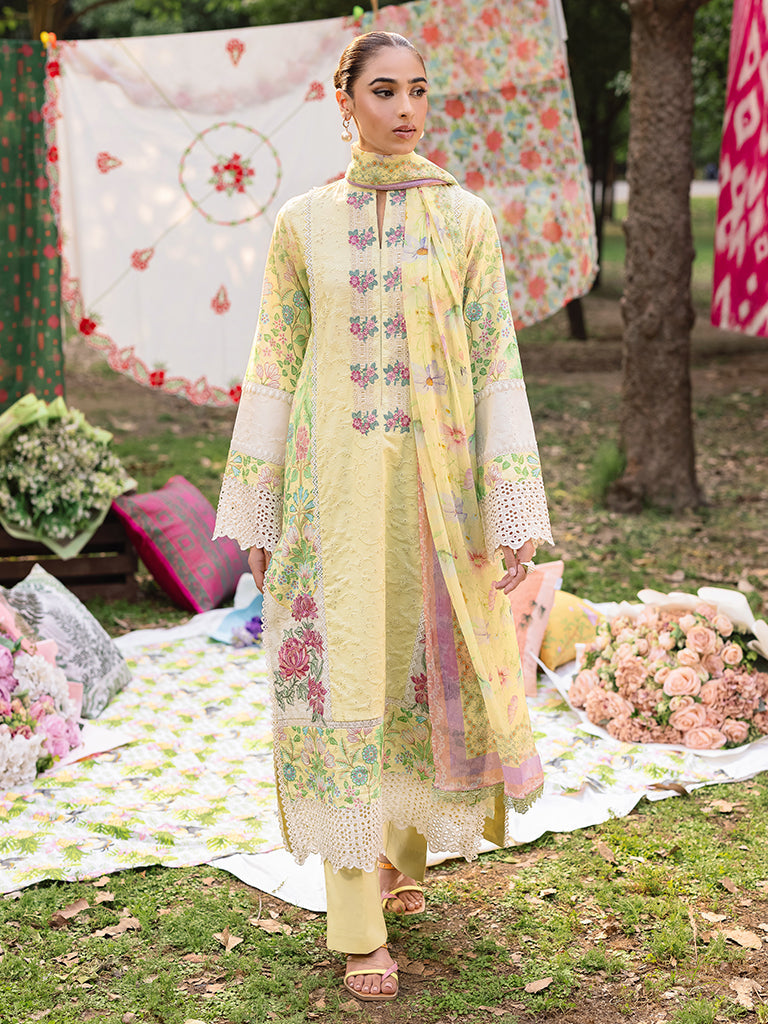 Rajbari | Schiffli Printkari Exclusive | Schiffli Printkari - 11 -  Rajbari Ladies Clothes - Original Designer Dress - House of Maryam