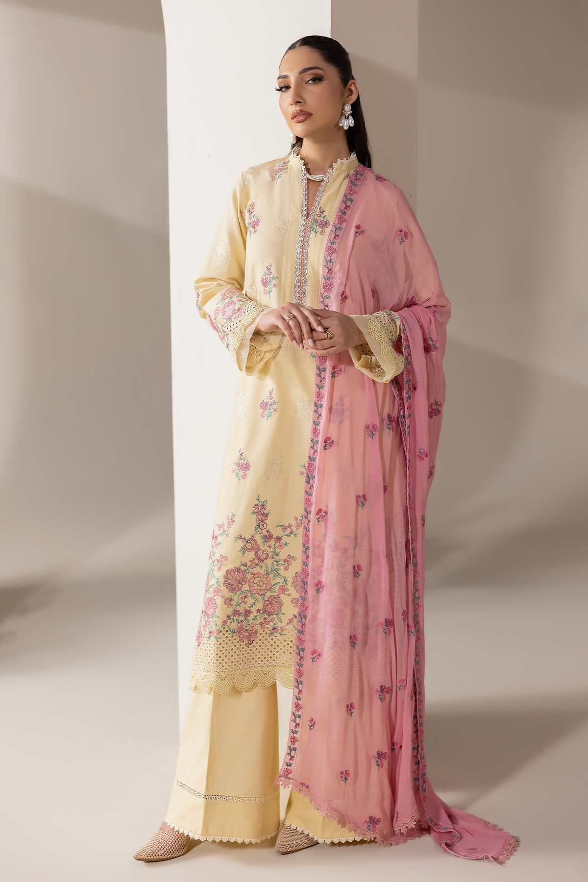 Rajbari | Premium Edition | Embroidered Chiffon Dopatta 09-3