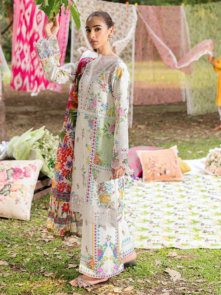 Rajbari | Schiffli Printkari Exclusive | Schiffli Printkari - 08 -  Rajbari Ladies Clothes - Original Designer Dress - House of Maryam