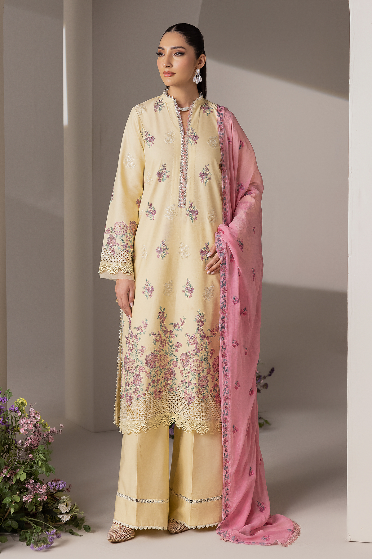 Rajbari | Premium Edition | Embroidered Chiffon Dopatta 09-6