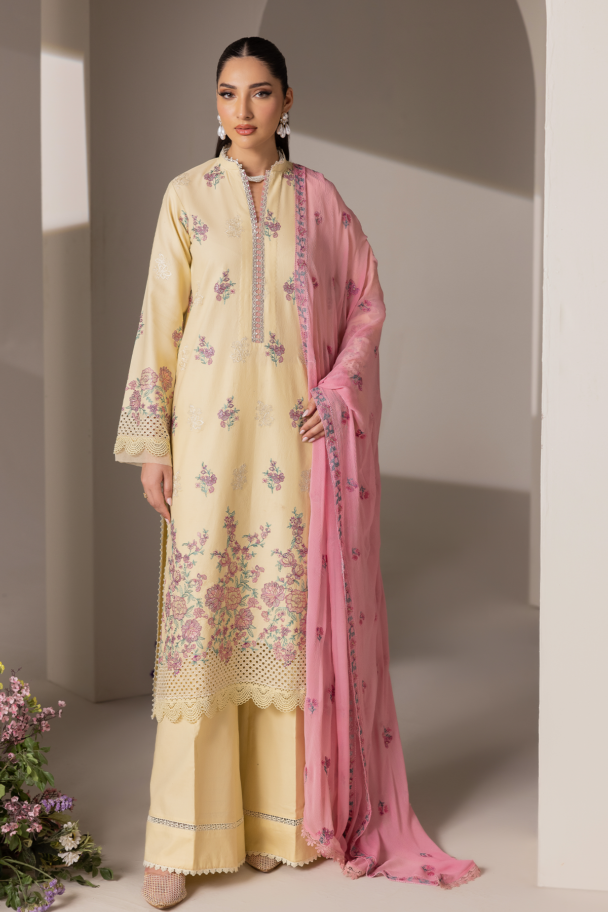 Rajbari | Premium Edition | Embroidered Chiffon Dopatta 09-5