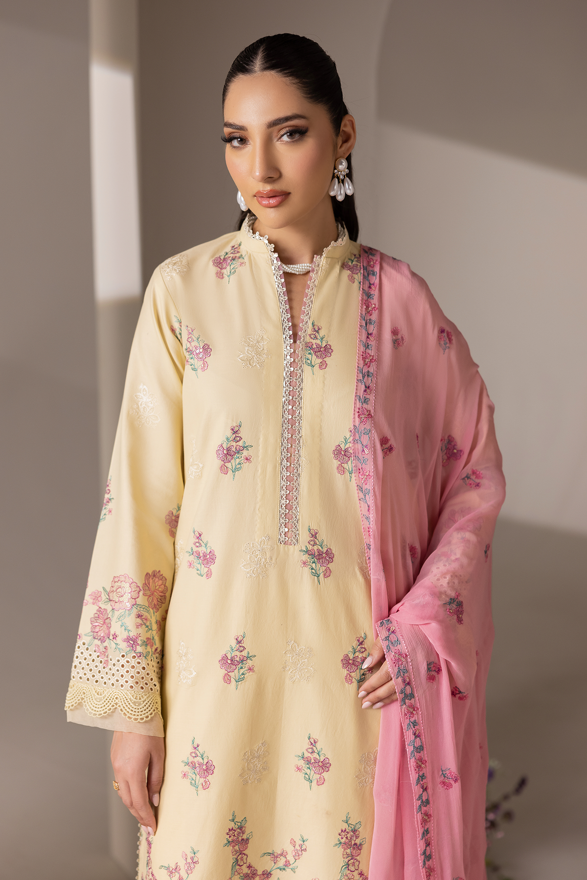Rajbari | Premium Edition | Embroidered Chiffon Dopatta 09-4