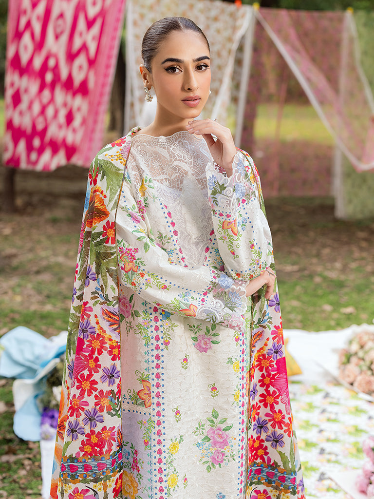 Rajbari | Schiffli Printkari Exclusive | Schiffli Printkari - 08 -  Rajbari Ladies Clothes - Original Designer Dress - House of Maryam