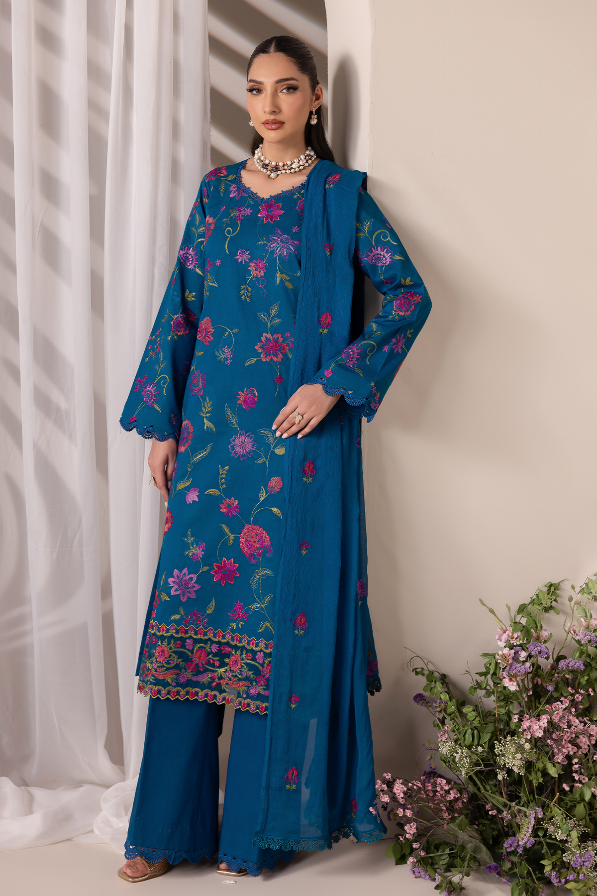 Rajbari | Premium Edition | Embroidered Chiffon Dopatta 11-7