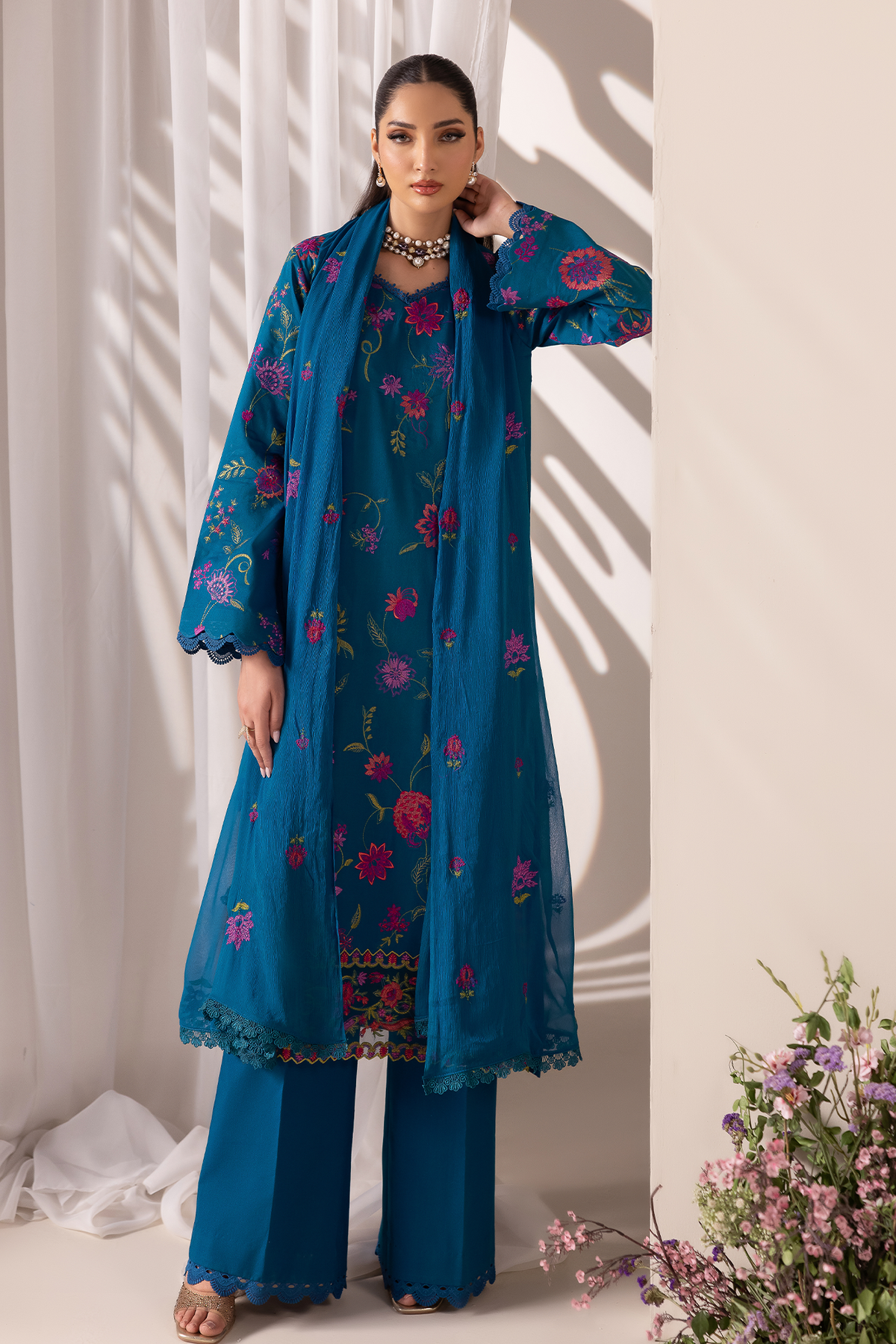 Rajbari | Premium Edition | Embroidered Chiffon Dopatta 11-6