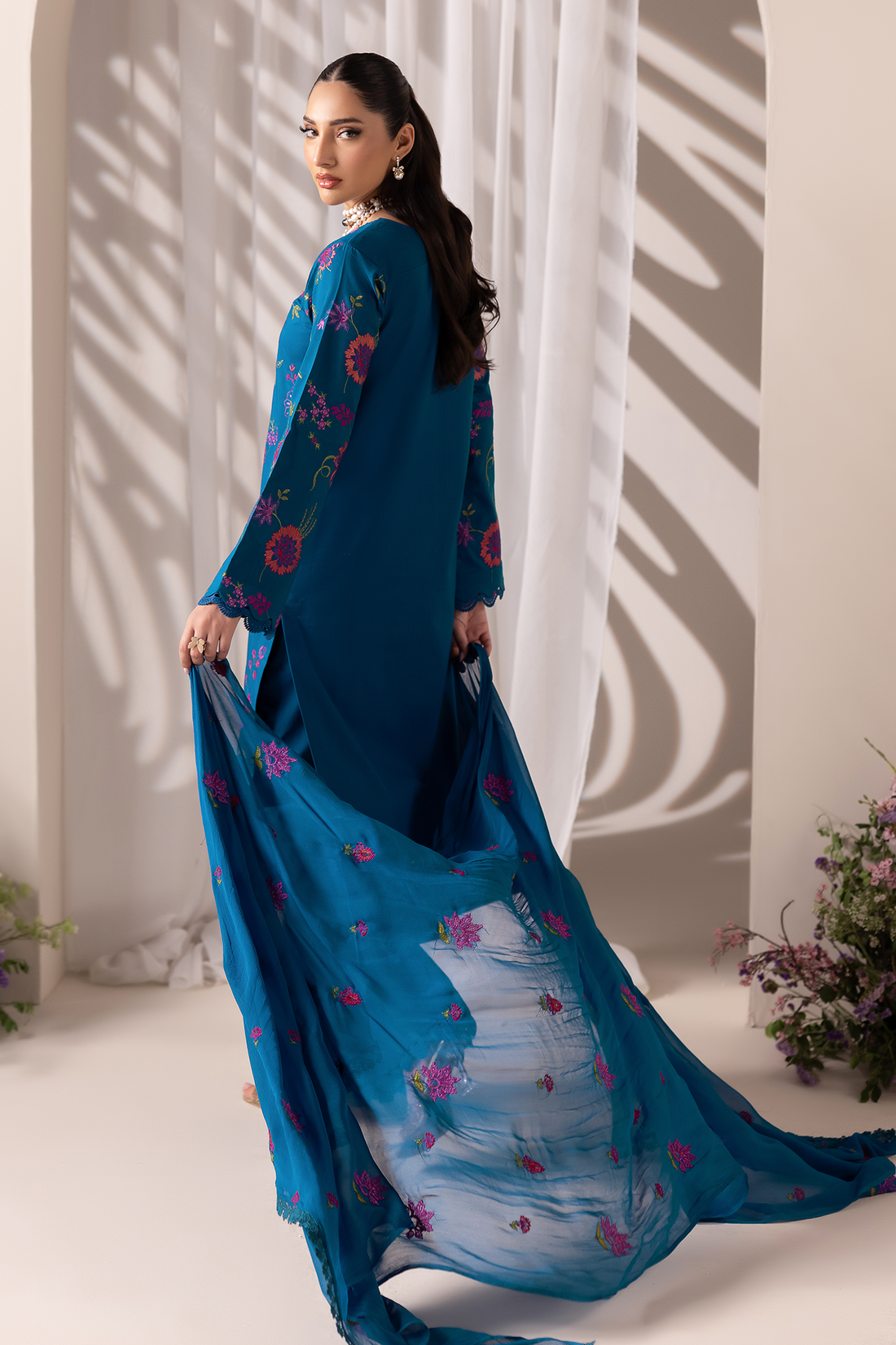 Rajbari | Premium Edition | Embroidered Chiffon Dopatta 11