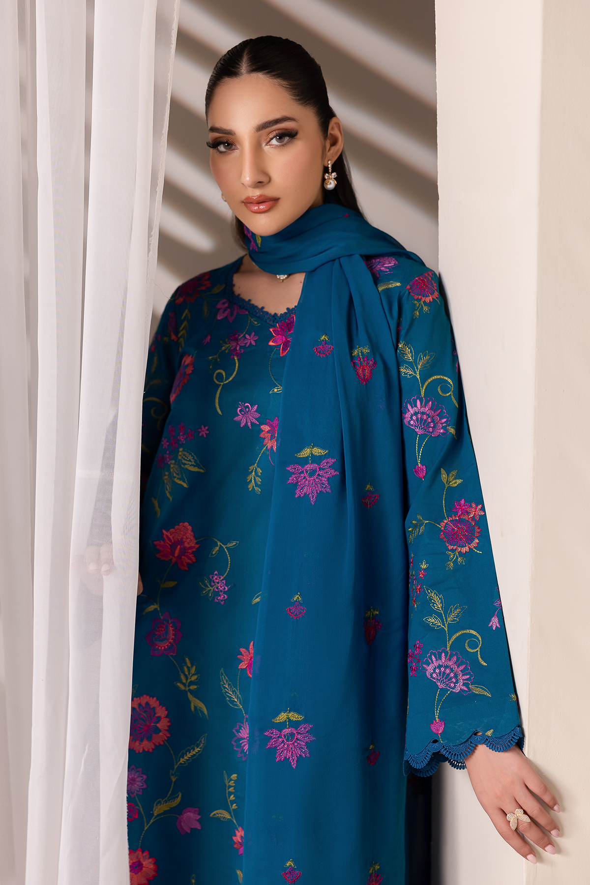 Rajbari | Premium Edition | Embroidered Chiffon Dopatta 11-4