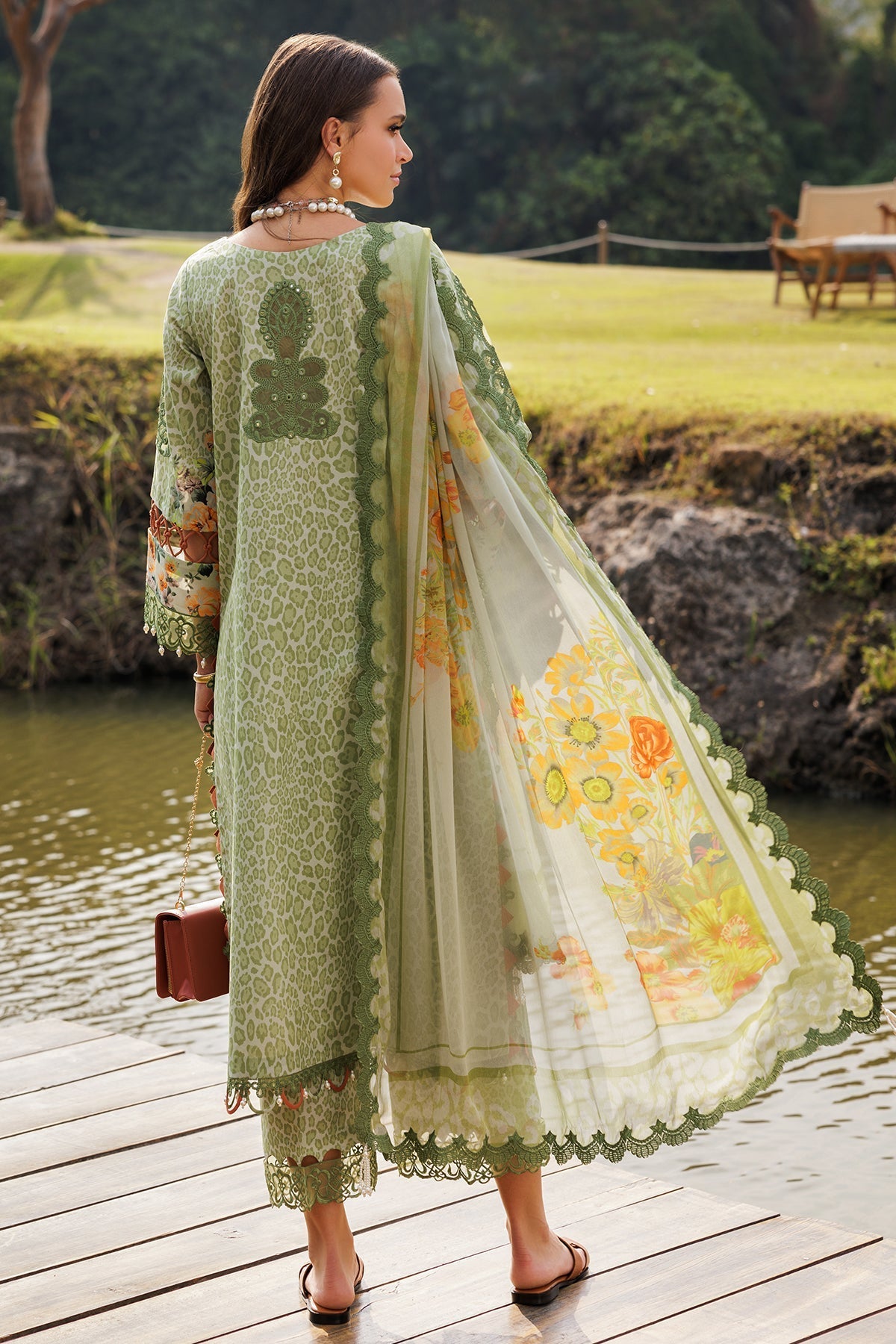 Charizma | Naranji Lawn 25 |  CN5-11 -  Charzima Ladies Clothes - Original Designer Dress - House of Maryam