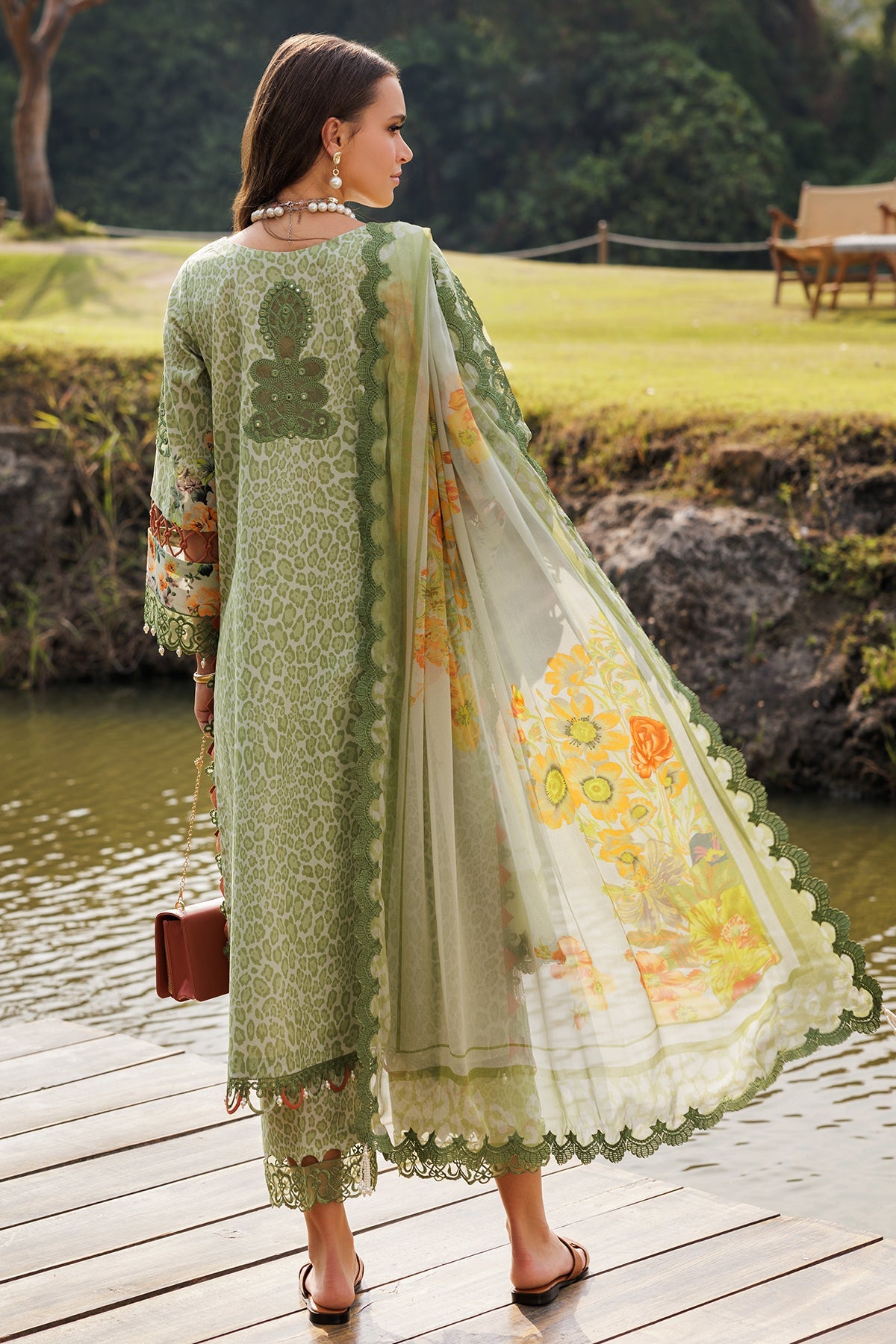 Charizma | Naranji Lawn 25 |  CN5-11 -  Charzima Ladies Clothes - Original Designer Dress - House of Maryam