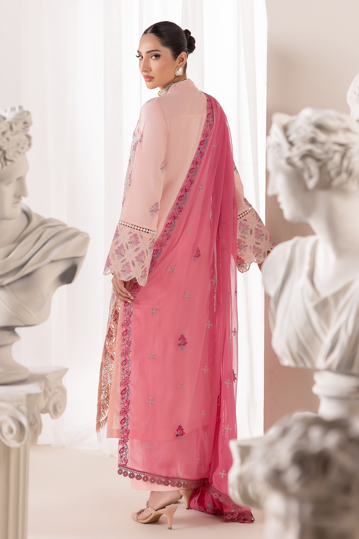 Rajbari | Premium Edition |Embroidered Chiffon Dopatta 02-2