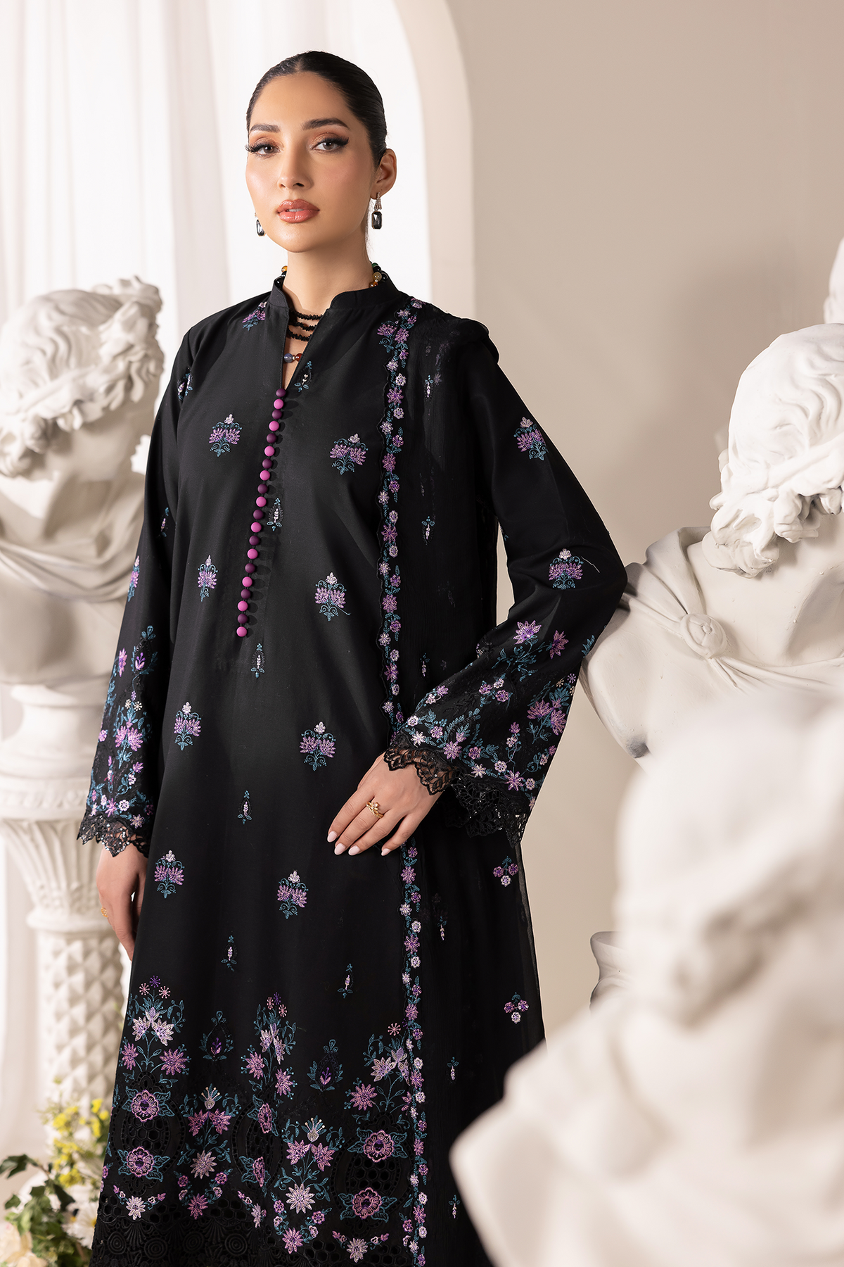Rajbari | Premium Edition | Embroidered Chiffon Dopatta 01-3