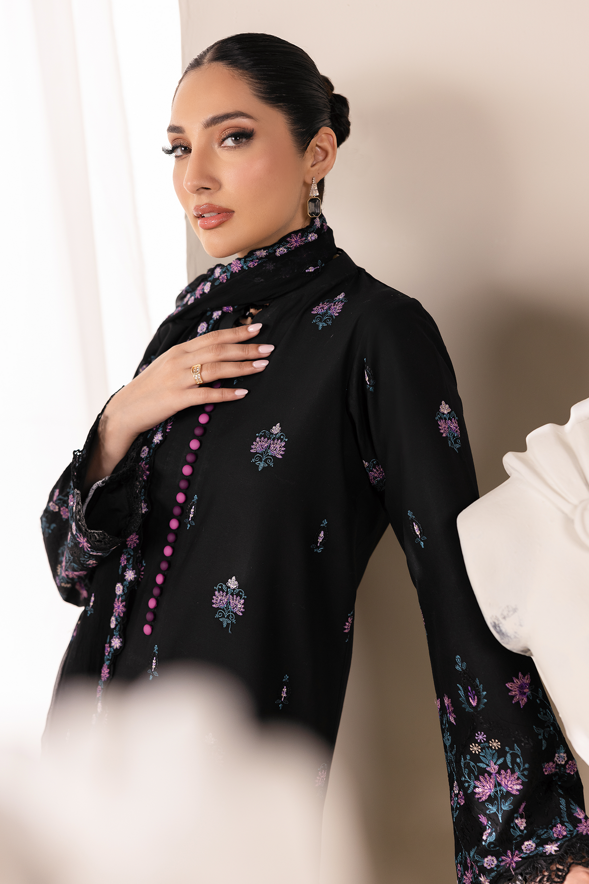 Rajbari | Premium Edition | Embroidered Chiffon Dopatta 01-7