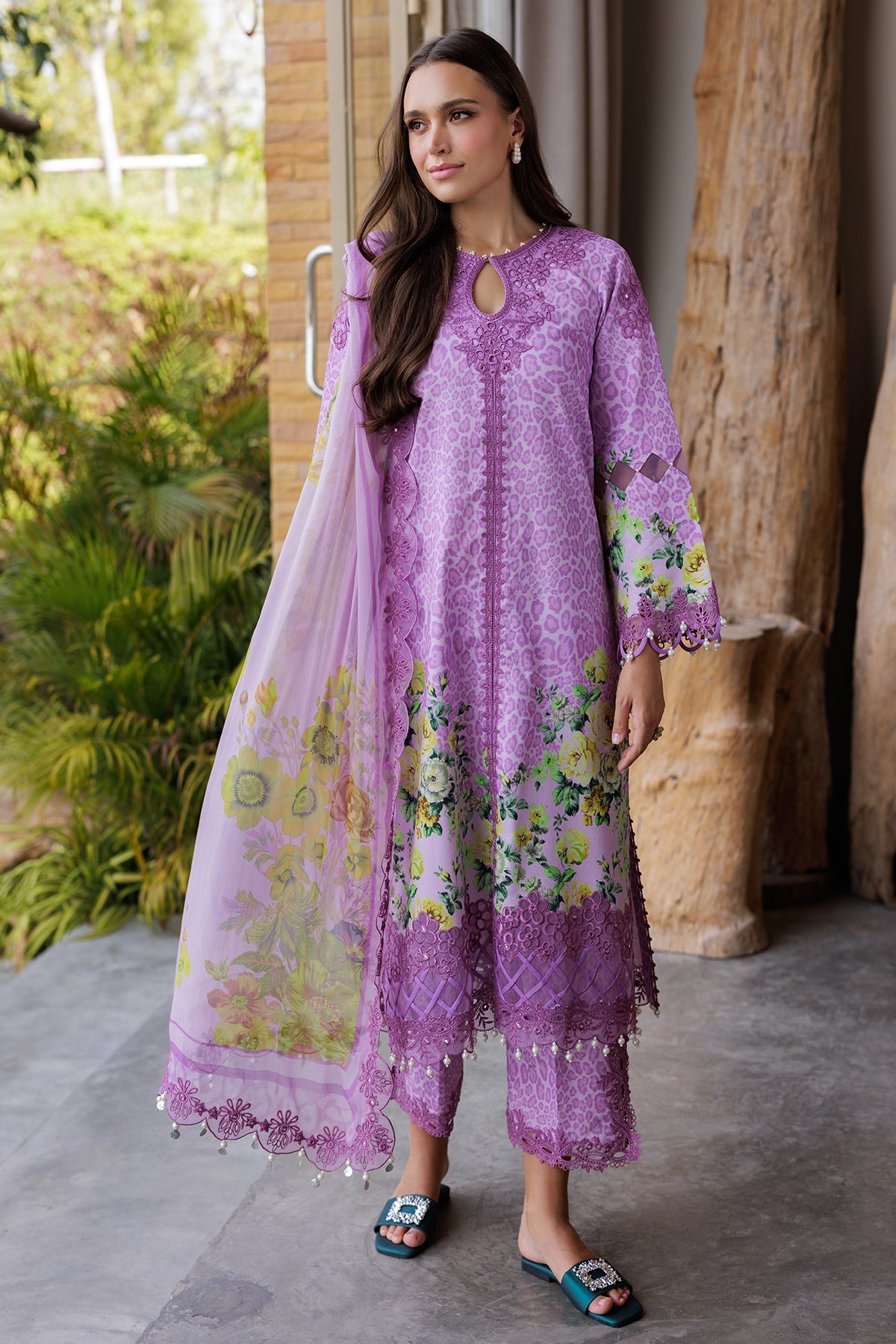 Charizma | Naranji Lawn 25 | CN5-08 -  Charzima Ladies Clothes - Original Designer Dress - House of Maryam