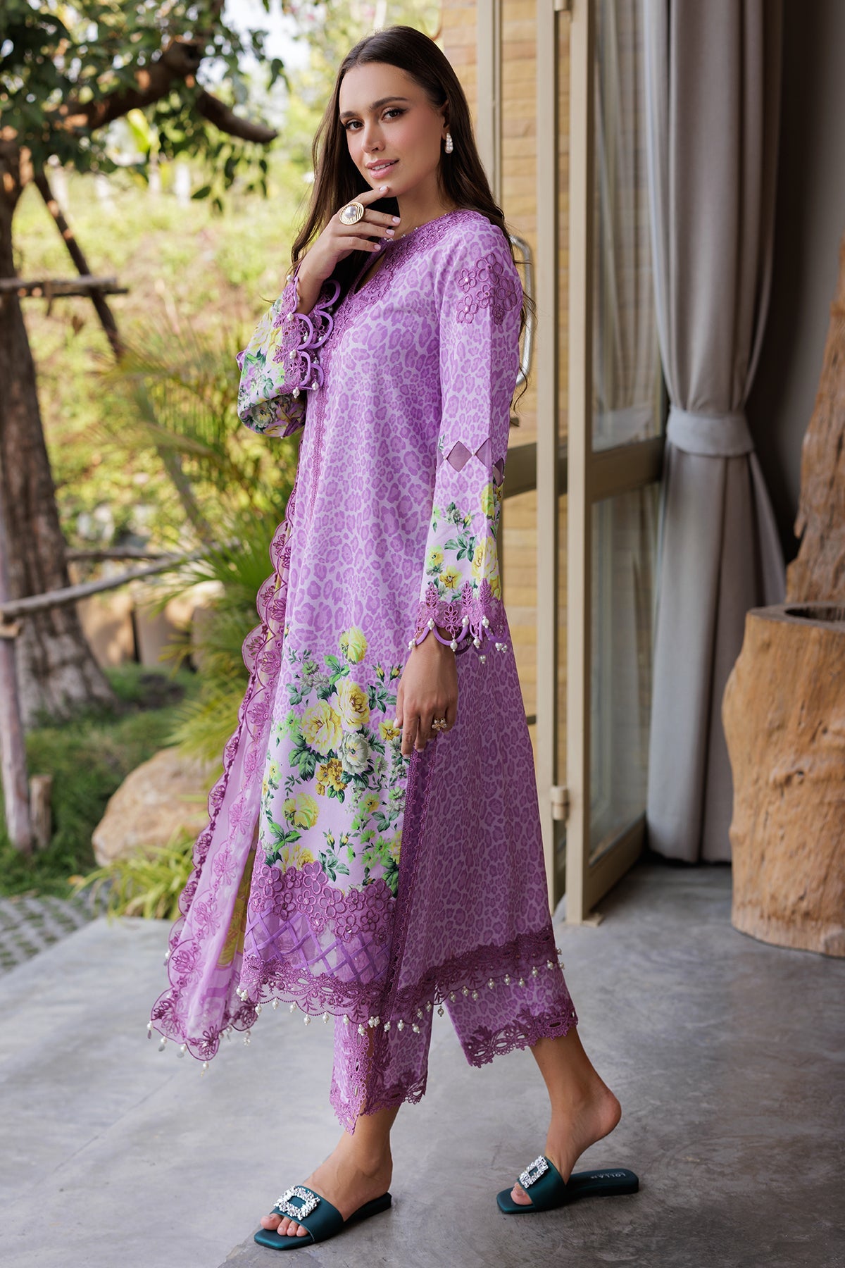Charizma | Naranji Lawn 25 | CN5-08 -  Charzima Ladies Clothes - Original Designer Dress - House of Maryam