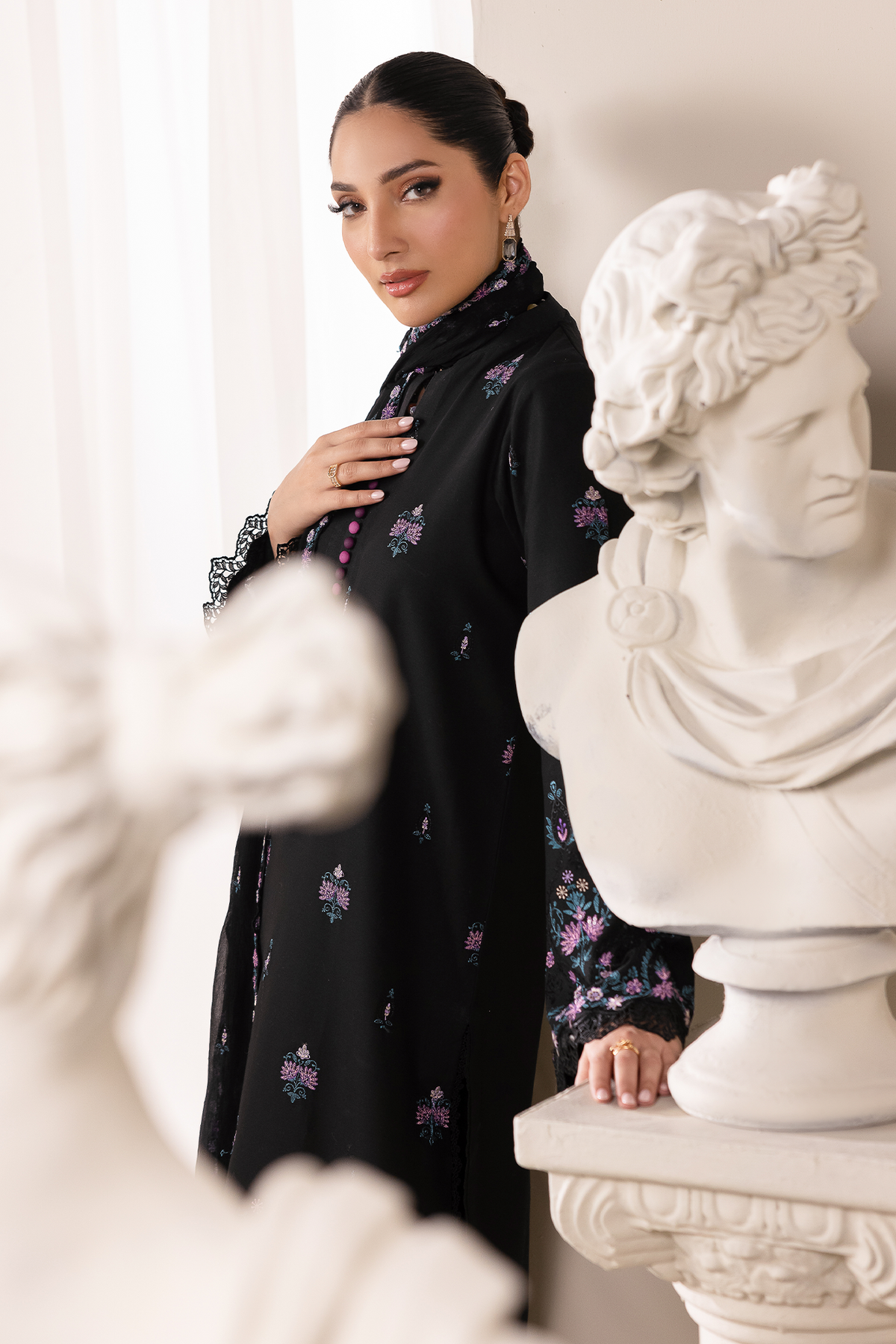 Rajbari | Premium Edition | Embroidered Chiffon Dopatta 01-9