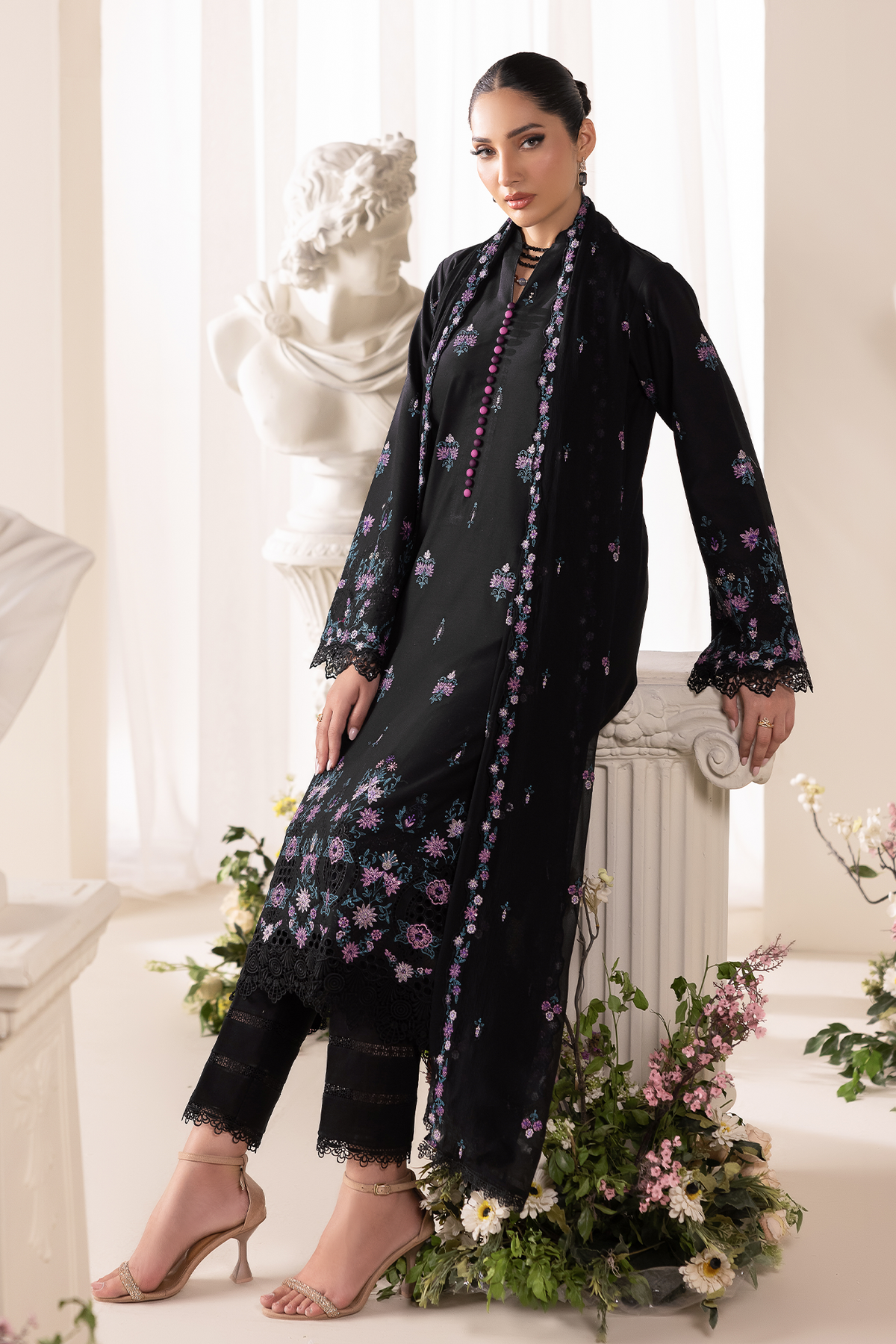 Rajbari | Premium Edition | Embroidered Chiffon Dopatta 01-5
