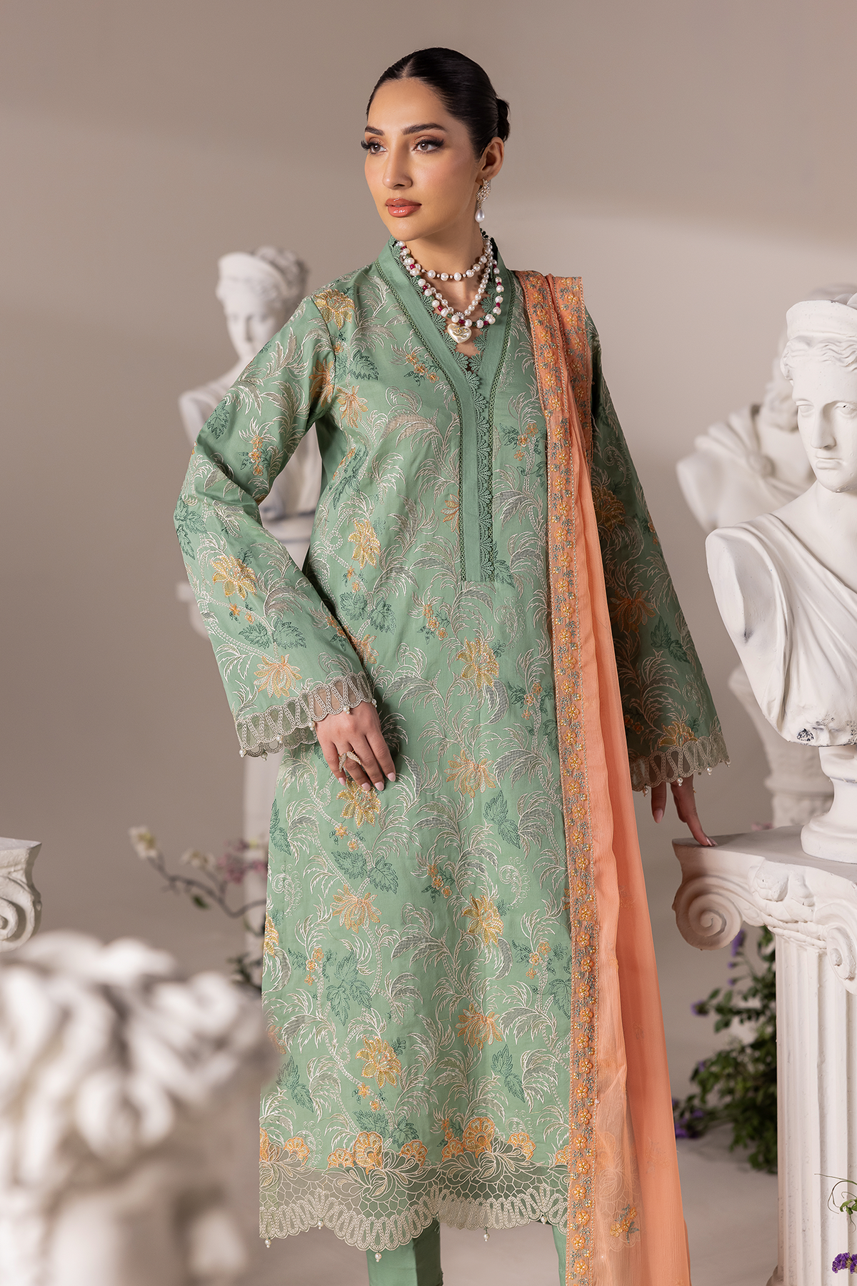 Rajbari | Premium Edition | Embroidered Chiffon Dopatta 06-3