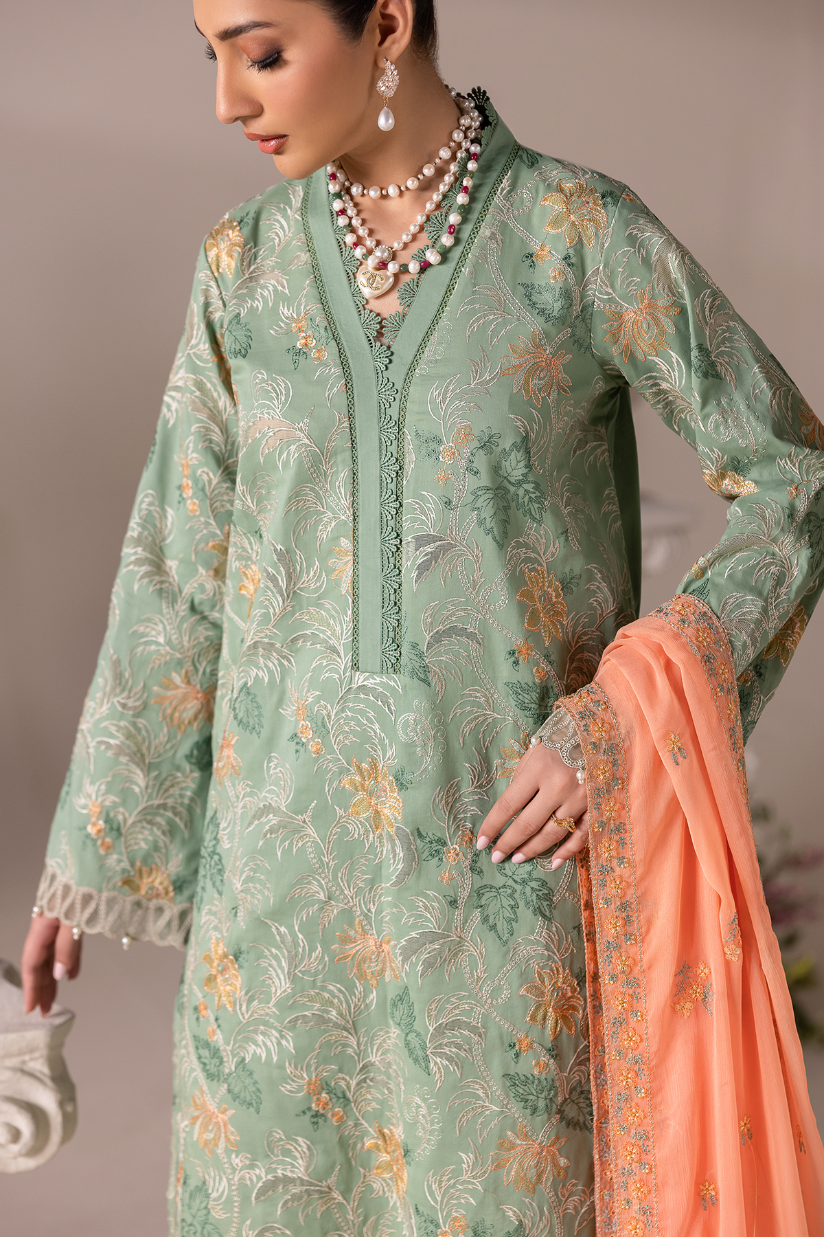 Rajbari | Premium Edition | Embroidered Chiffon Dopatta 06-5
