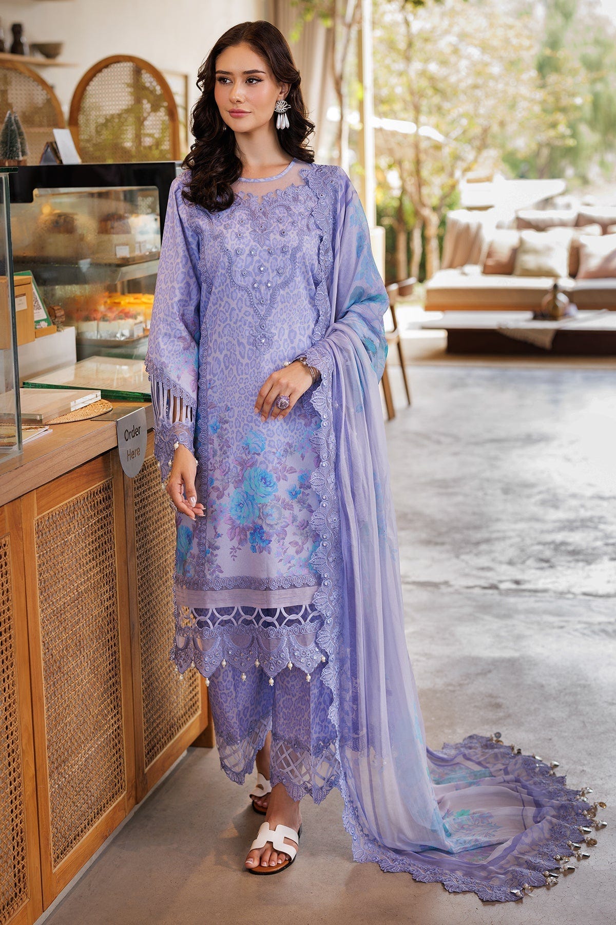 Charizma | Naranji Lawn 25 |  CN5-09 -  Charizma Ladies Clothes - Original Designer Dress - House of Maryam