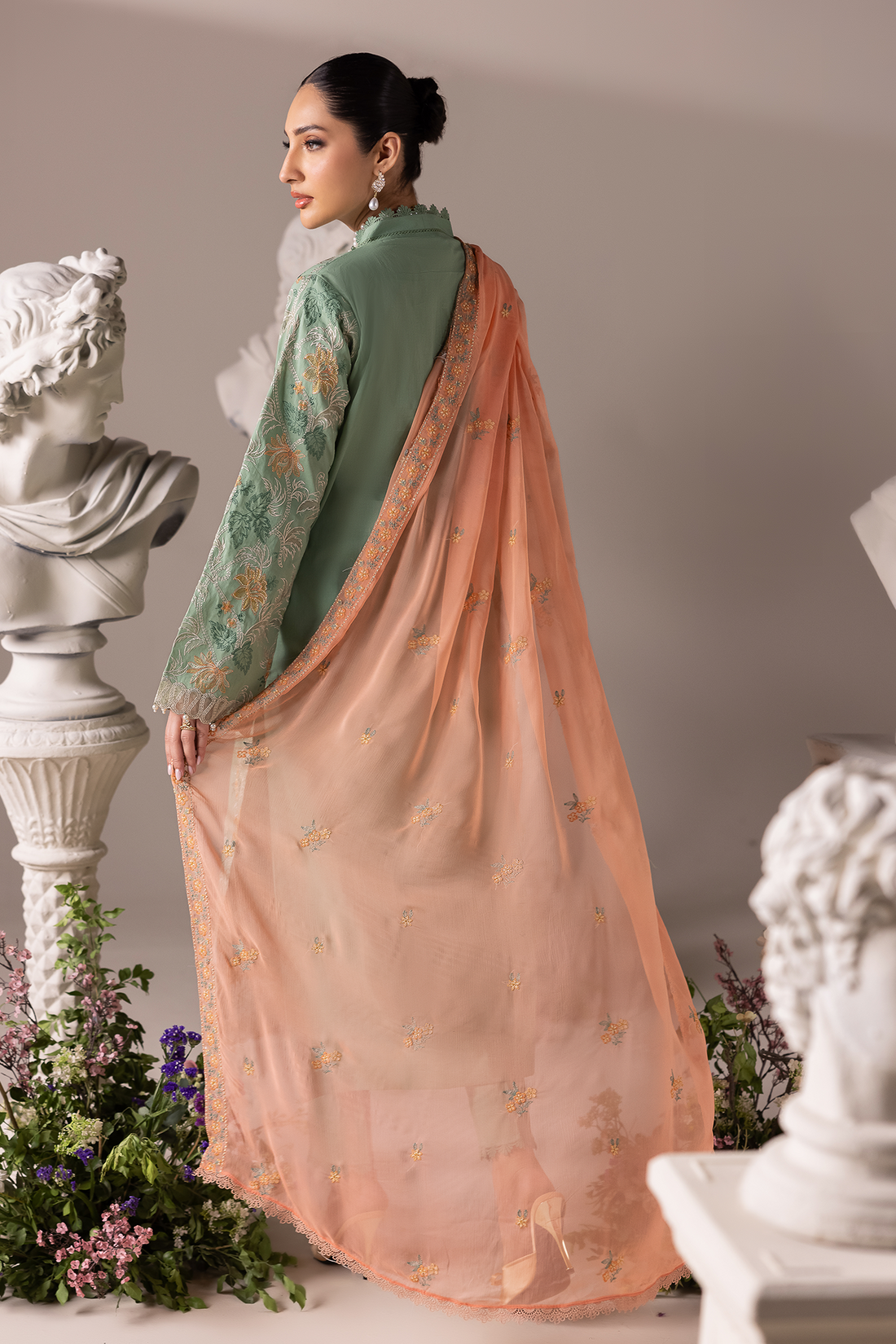 Rajbari | Premium Edition | Embroidered Chiffon Dopatta 06
