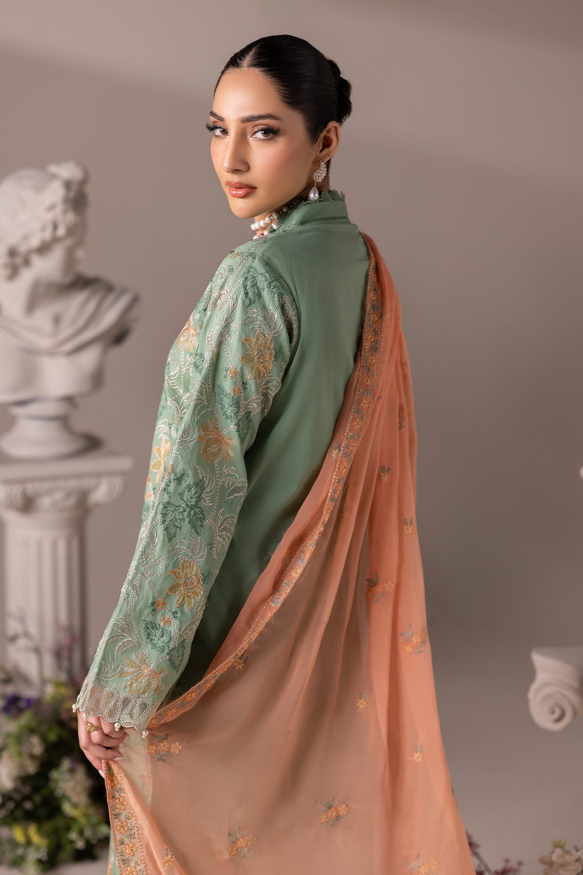 Rajbari | Premium Edition | Embroidered Chiffon Dopatta 06-4