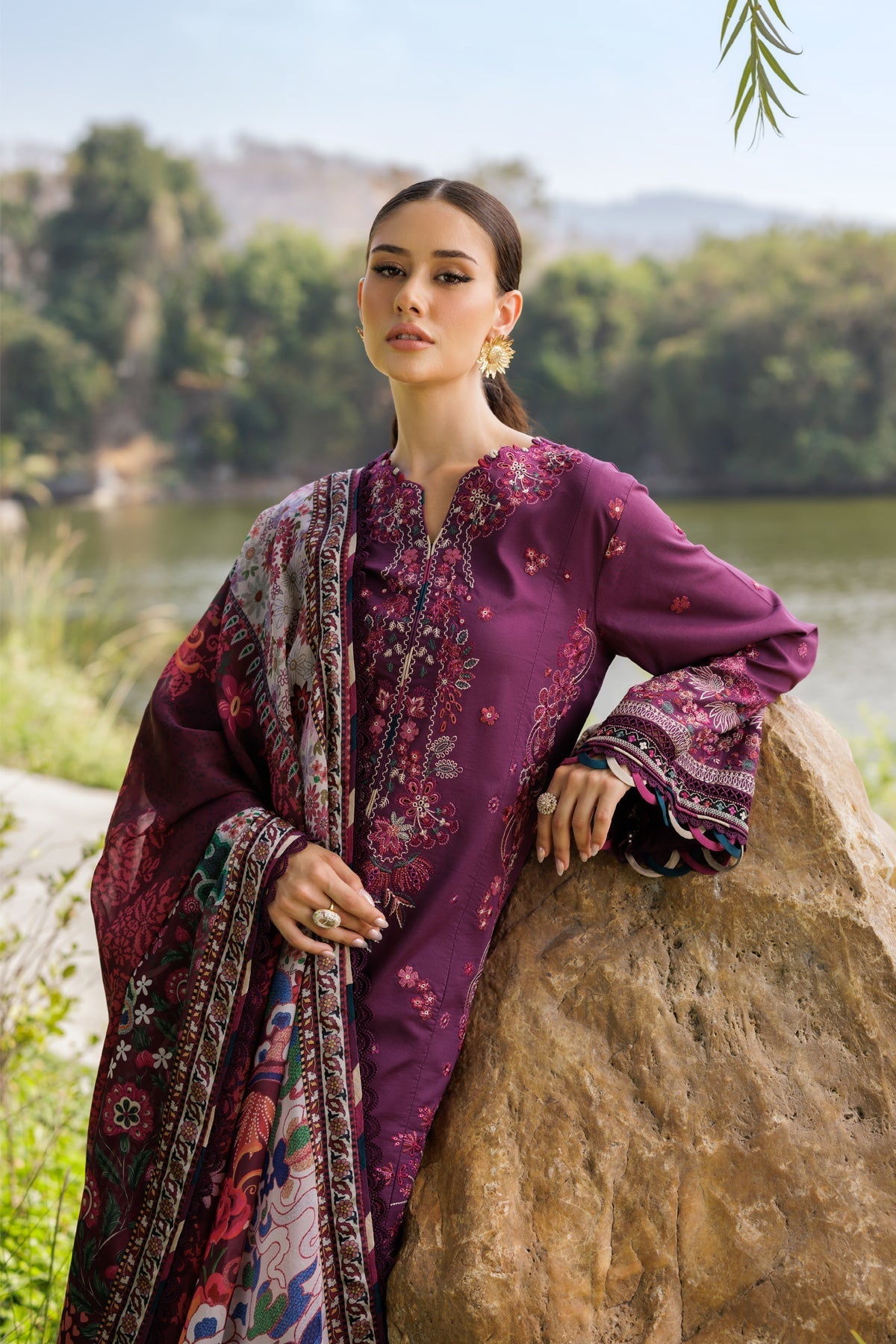 Xenia Formals | Luxury Lawn 25 | VIOLET -  Xenia Formals Ladies Clothes - Original Designer Dress - House of Maryam