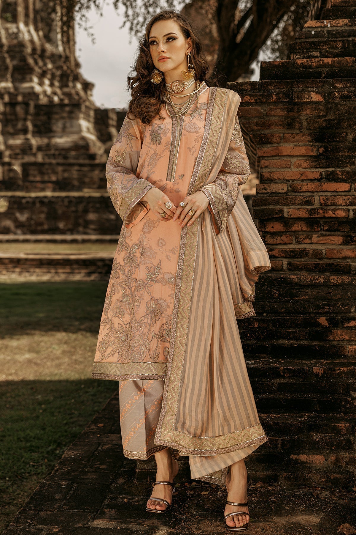 Charizma | Vasl Chiffon Collection | VSL25-05 -  Charzima Ladies Clothes - Original Designer Dress - House of Maryam