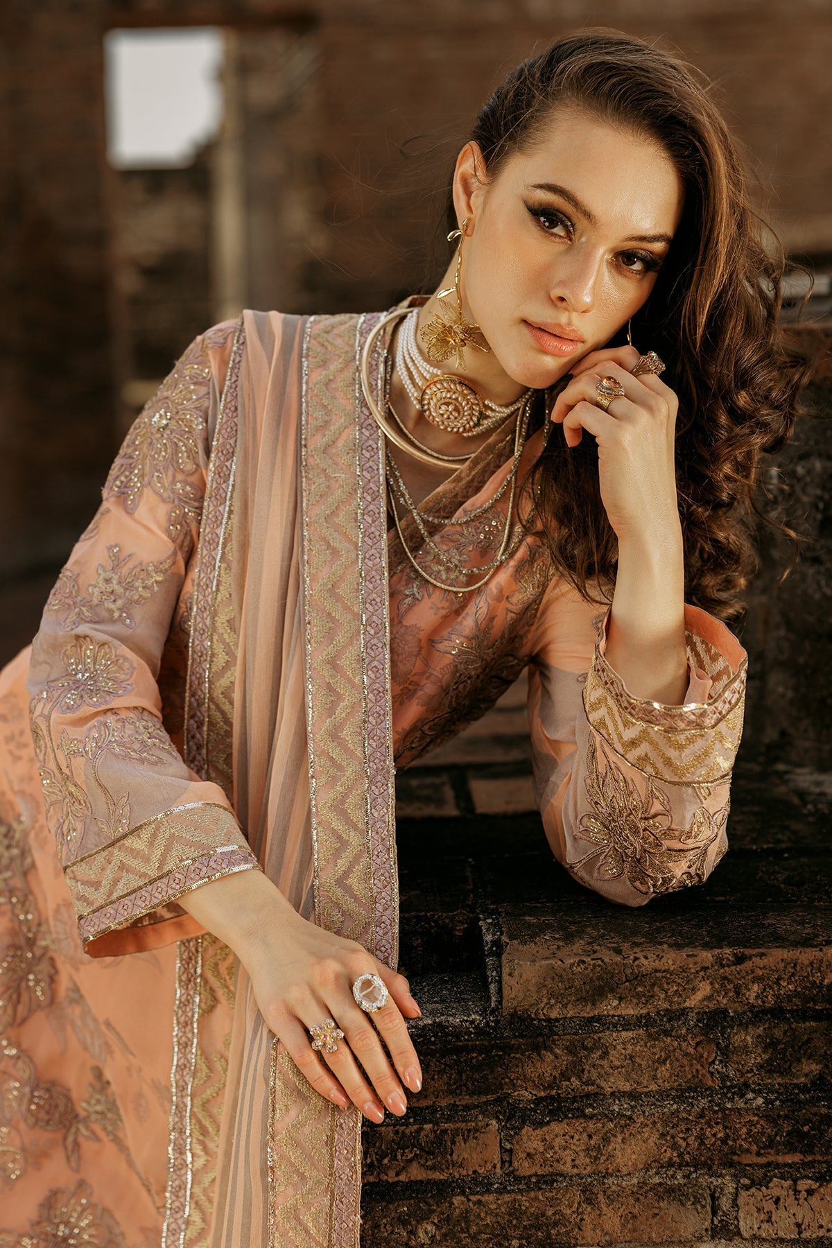 Charizma | Vasl Chiffon Collection | VSL25-05 -  Charzima Ladies Clothes - Original Designer Dress - House of Maryam