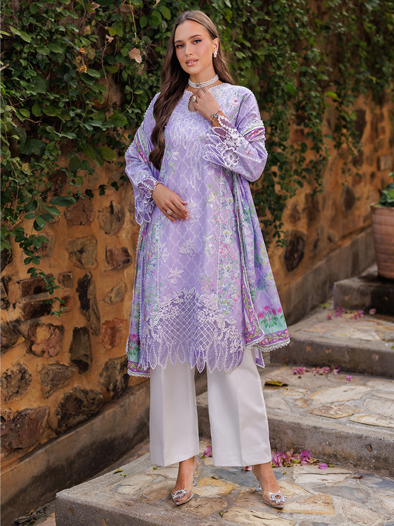 Rajbari | Floral Symphony Lawn 25 | RB-11 -  Rajbari Ladies Clothes - Original Designer Dress - House of Maryam