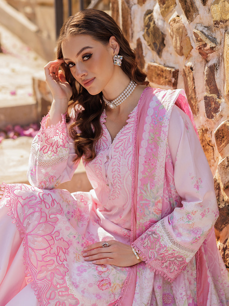 Rajbari | Floral Symphony Lawn 25 | RB-07 -  Rajbari Ladies Clothes - Original Designer Dress - House of Maryam